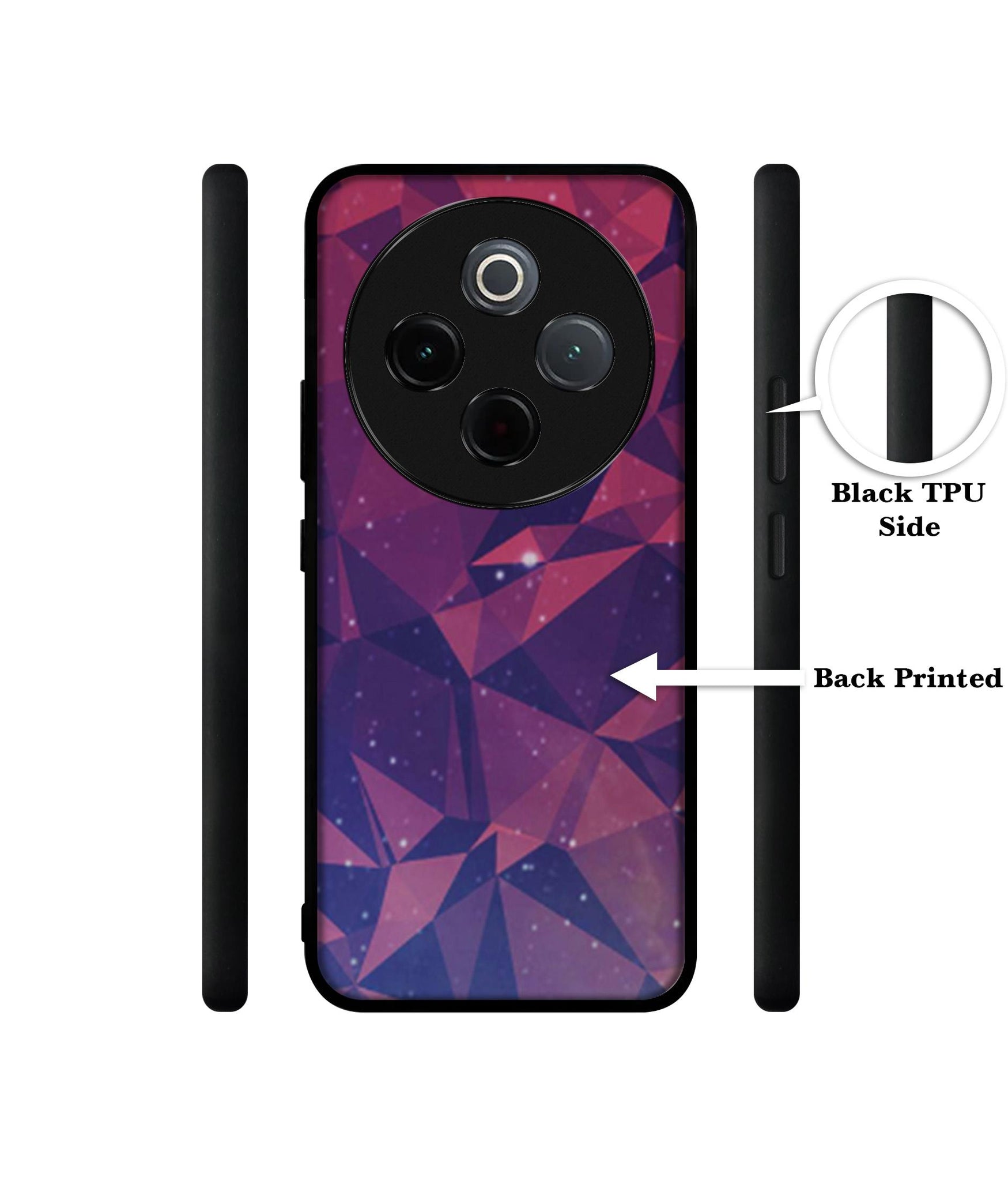 Bad Color Shape Designer 2D Printed Back Case Cover for Vivo T4 5G / Y300 Pro 5G / Y300 Pro Plus 5G / iQOO Z10 5G
