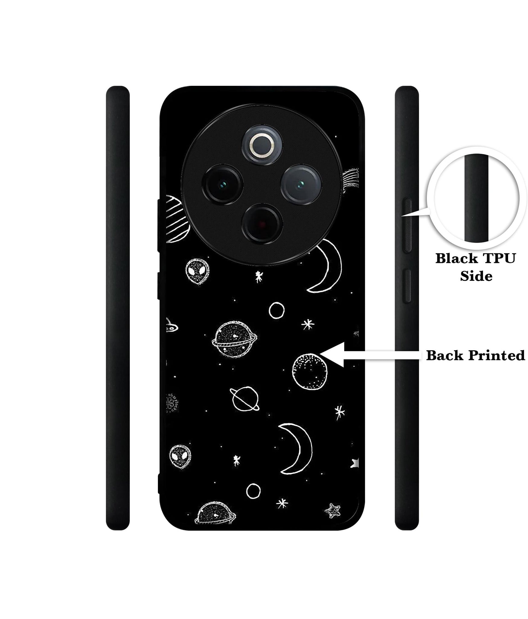 Space Stars Universe Designer 2D Printed Back Case Cover for Vivo T4 5G / Y300 Pro 5G / Y300 Pro Plus 5G / iQOO Z10 5G