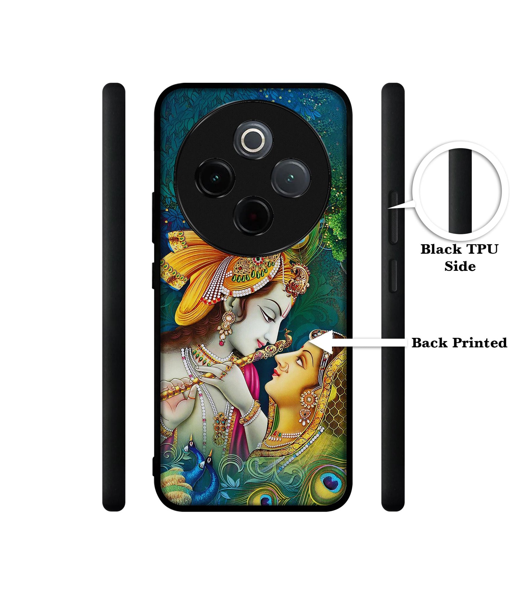 Radha Kishan Love Designer 2D Printed Back Case Cover for Vivo T4 5G / Y300 Pro 5G / Y300 Pro Plus 5G / iQOO Z10 5G