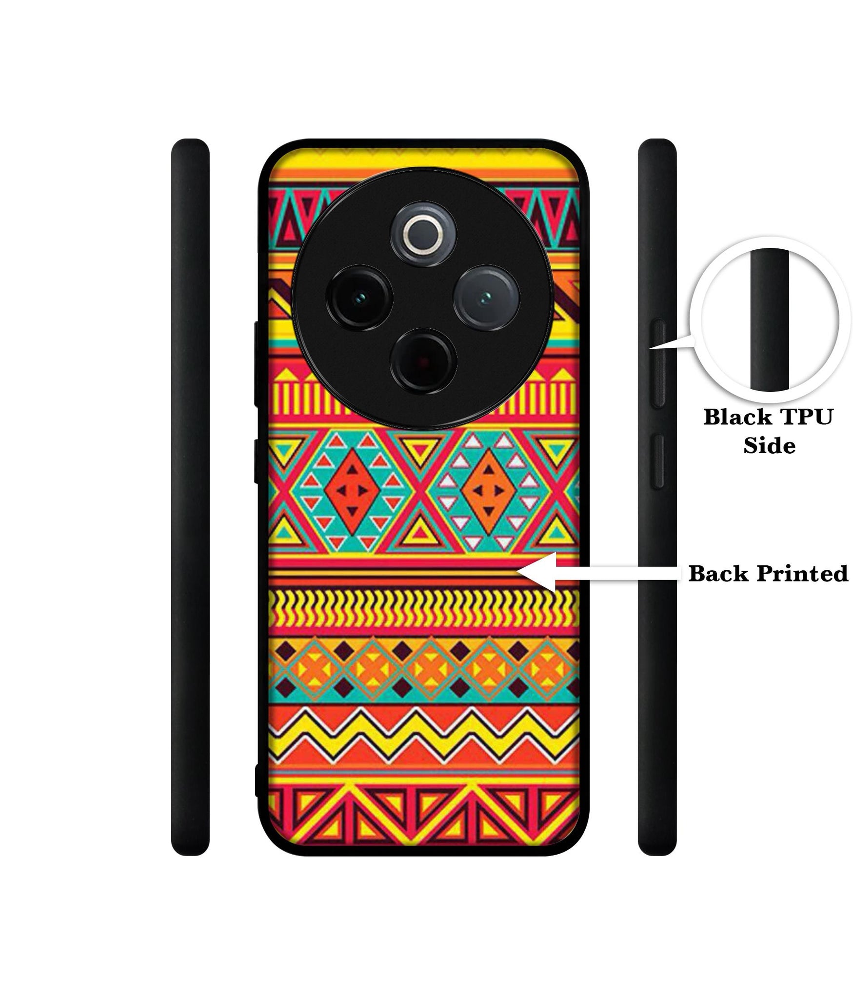 Artistic Rangoli Designer 2D Printed Back Case Cover for Vivo T4 5G / Y300 Pro 5G / Y300 Pro Plus 5G / iQOO Z10 5G