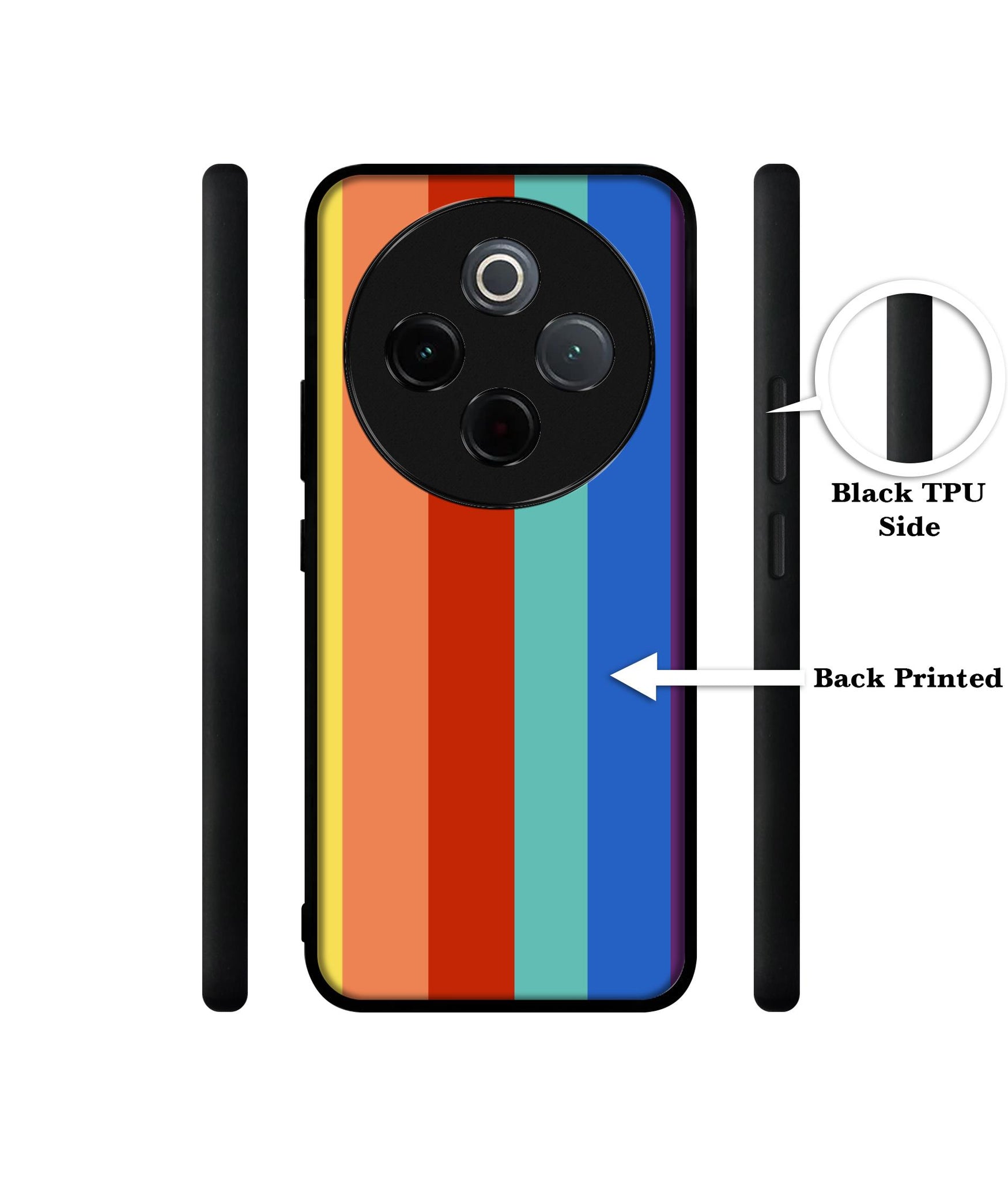 Rainbow Colors Designer 2D Printed Back Case Cover for Vivo T4 5G / Y300 Pro 5G / Y300 Pro Plus 5G / iQOO Z10 5G