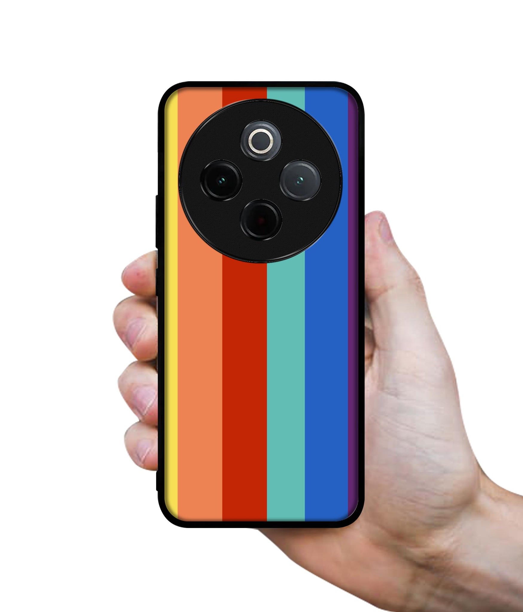 Rainbow Colors Designer 2D Printed Back Case Cover for Vivo T4 5G / Y300 Pro 5G / Y300 Pro Plus 5G / iQOO Z10 5G