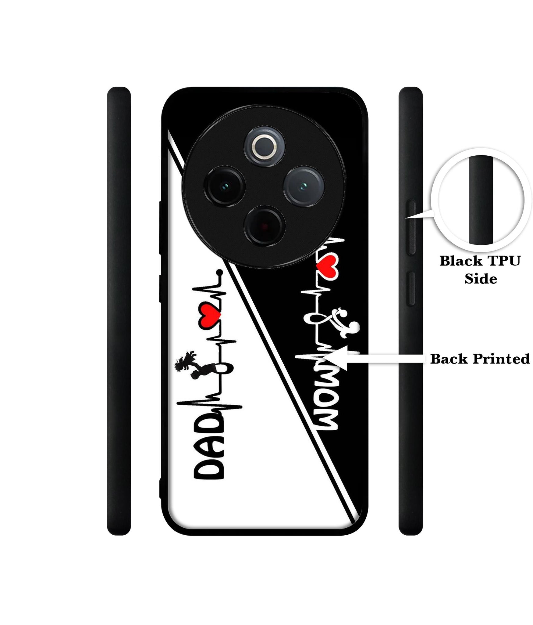 Mom and Dad Lover Designer 2D Printed Back Case Cover for Vivo T4 5G / Y300 Pro 5G / Y300 Pro Plus 5G / iQOO Z10 5G