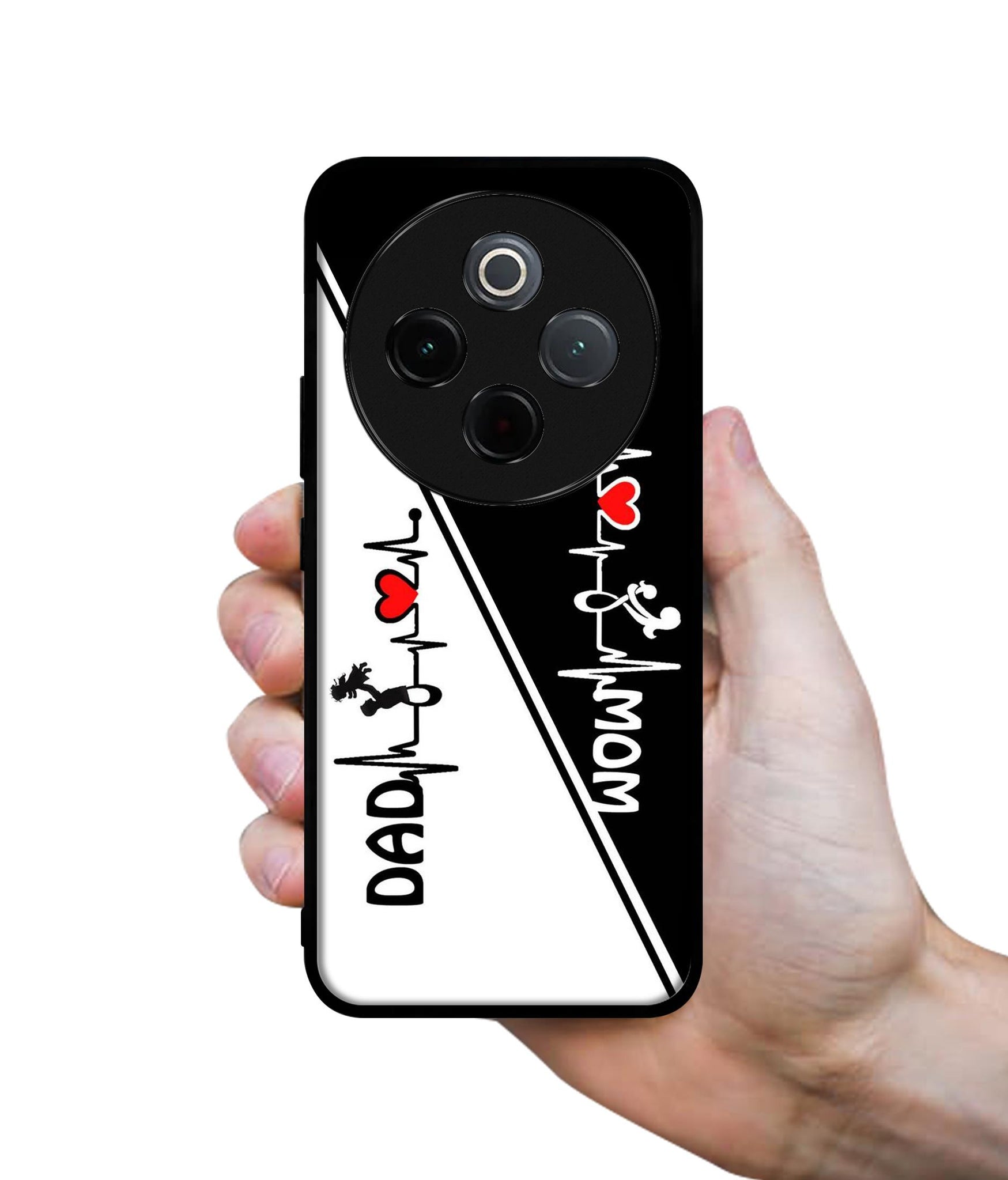 Mom and Dad Lover Designer 2D Printed Back Case Cover for Vivo T4 5G / Y300 Pro 5G / Y300 Pro Plus 5G / iQOO Z10 5G