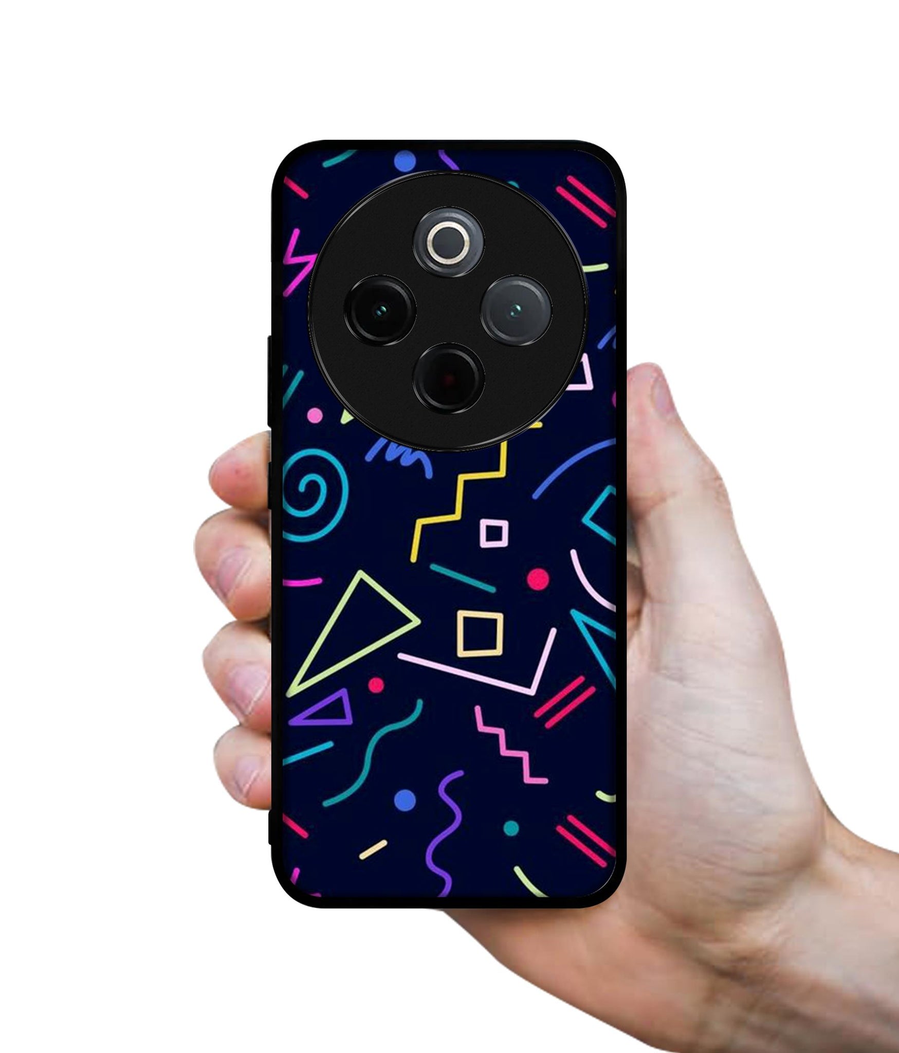 Retro Abstract Designer 2D Printed Back Case Cover for Vivo T4 5G / Y300 Pro 5G / Y300 Pro Plus 5G / iQOO Z10 5G