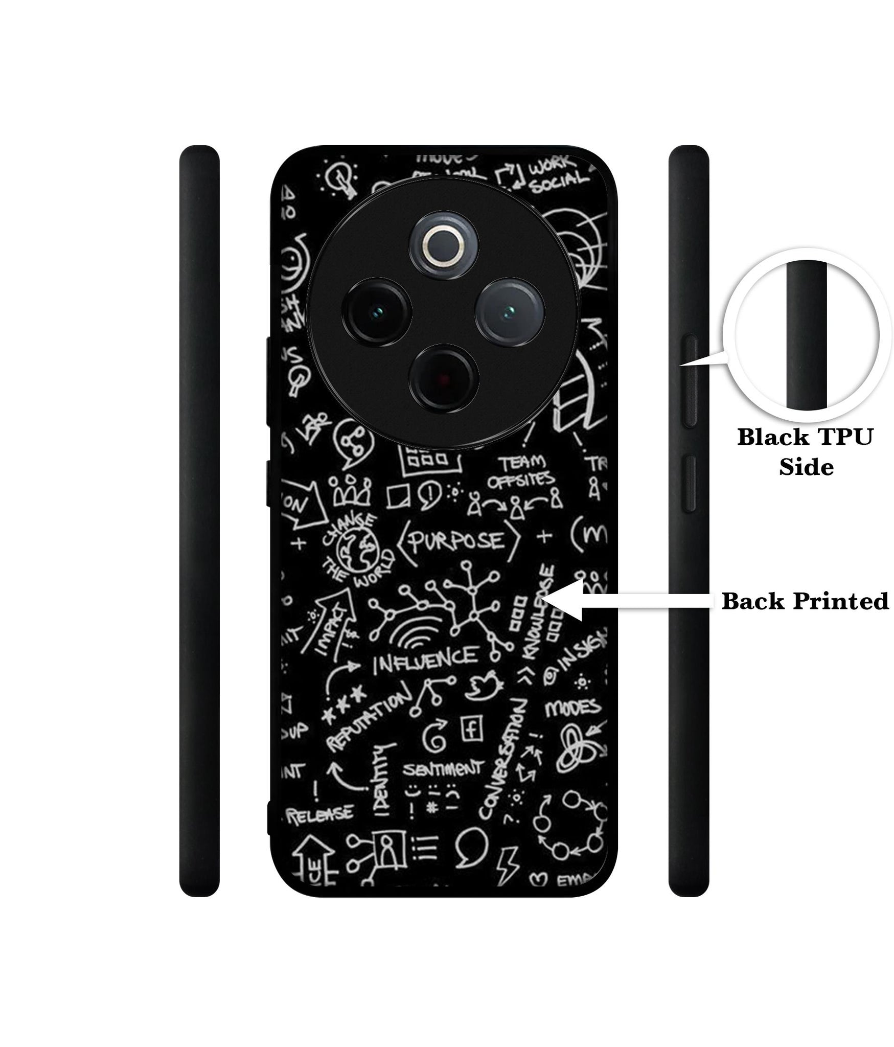 Formulas Designer 2D Printed Back Case Cover for Vivo T4 5G / Y300 Pro 5G / Y300 Pro Plus 5G / iQOO Z10 5G