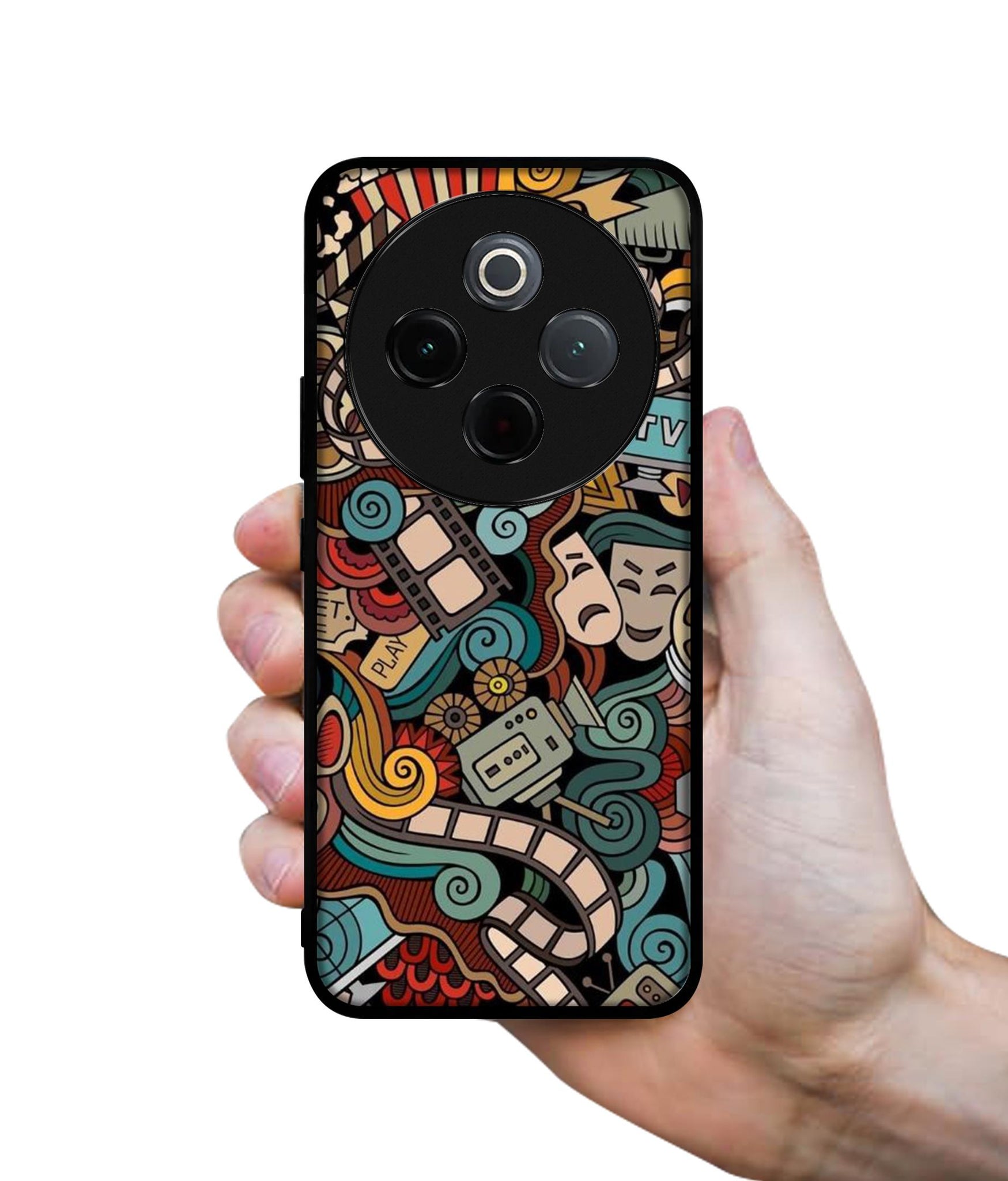 Movies Designer 2D Printed Back Case Cover for Vivo T4 5G / Y300 Pro 5G / Y300 Pro Plus 5G / iQOO Z10 5G