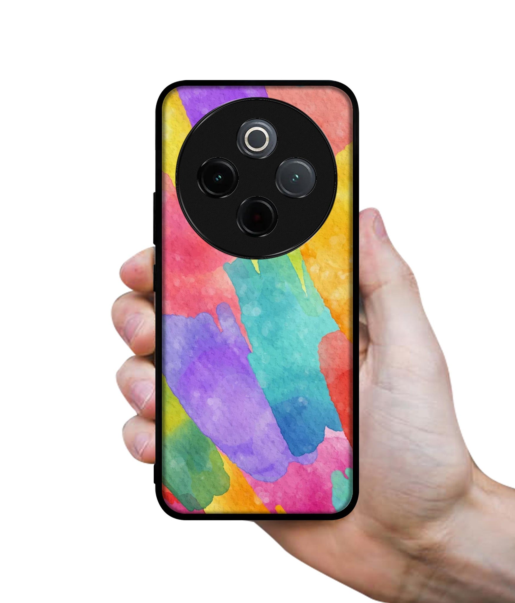 Water Paint Colorful Abstract Designer 2D Printed Back Case Cover for Vivo T4 5G / Y300 Pro 5G / Y300 Pro Plus 5G / iQOO Z10 5G