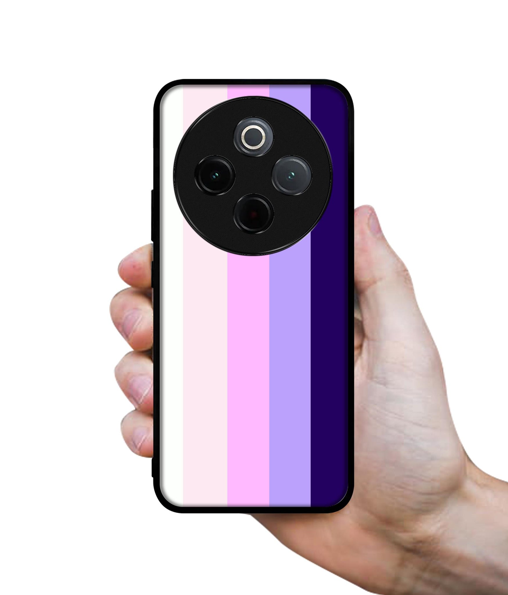 Pink and Purple Lines Designer 2D Printed Back Case Cover for Vivo T4 5G / Y300 Pro 5G / Y300 Pro Plus 5G / iQOO Z10 5G