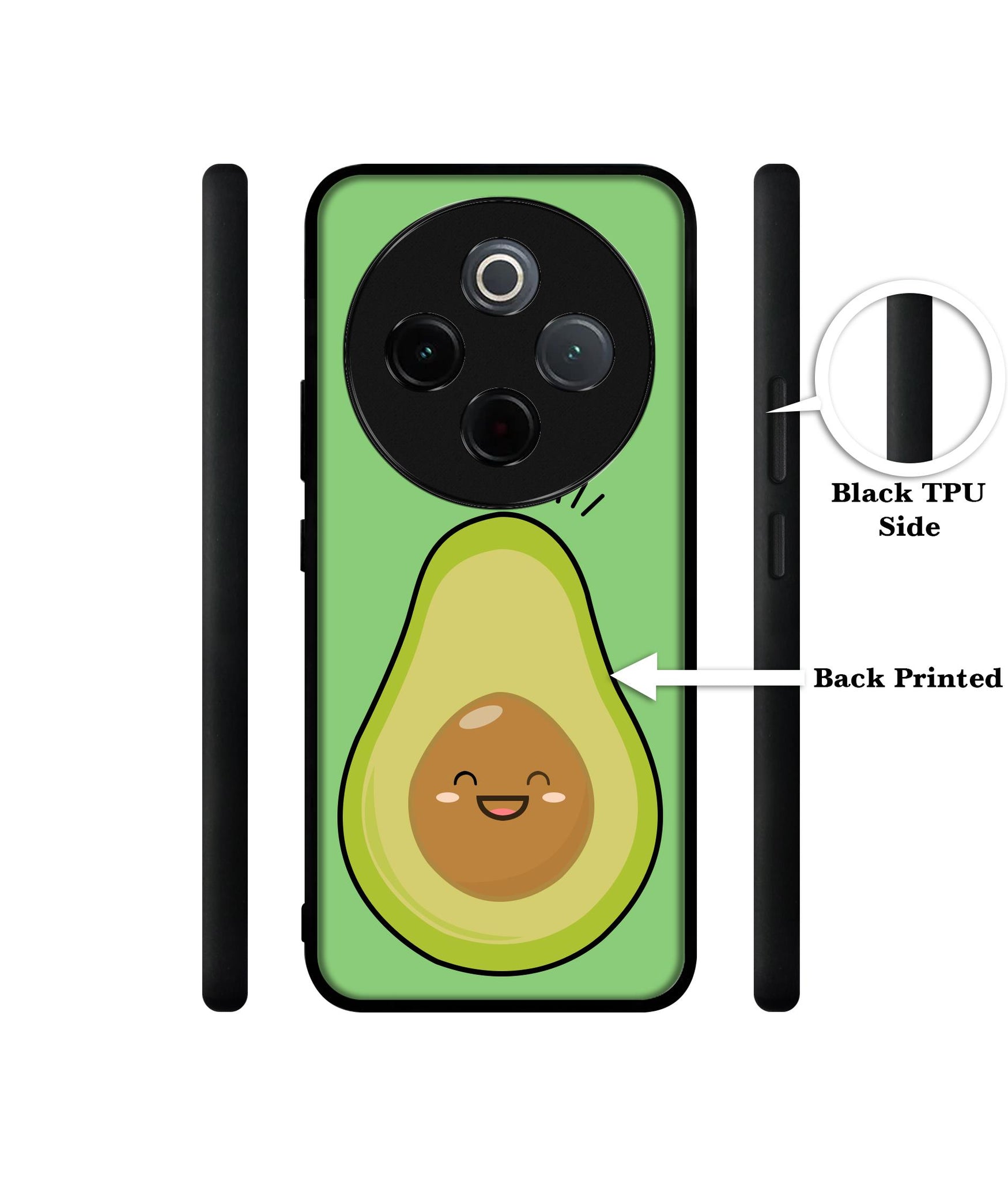 Avocados Designer 2D Printed Back Case Cover for Vivo T4 5G / Y300 Pro 5G / Y300 Pro Plus 5G / iQOO Z10 5G