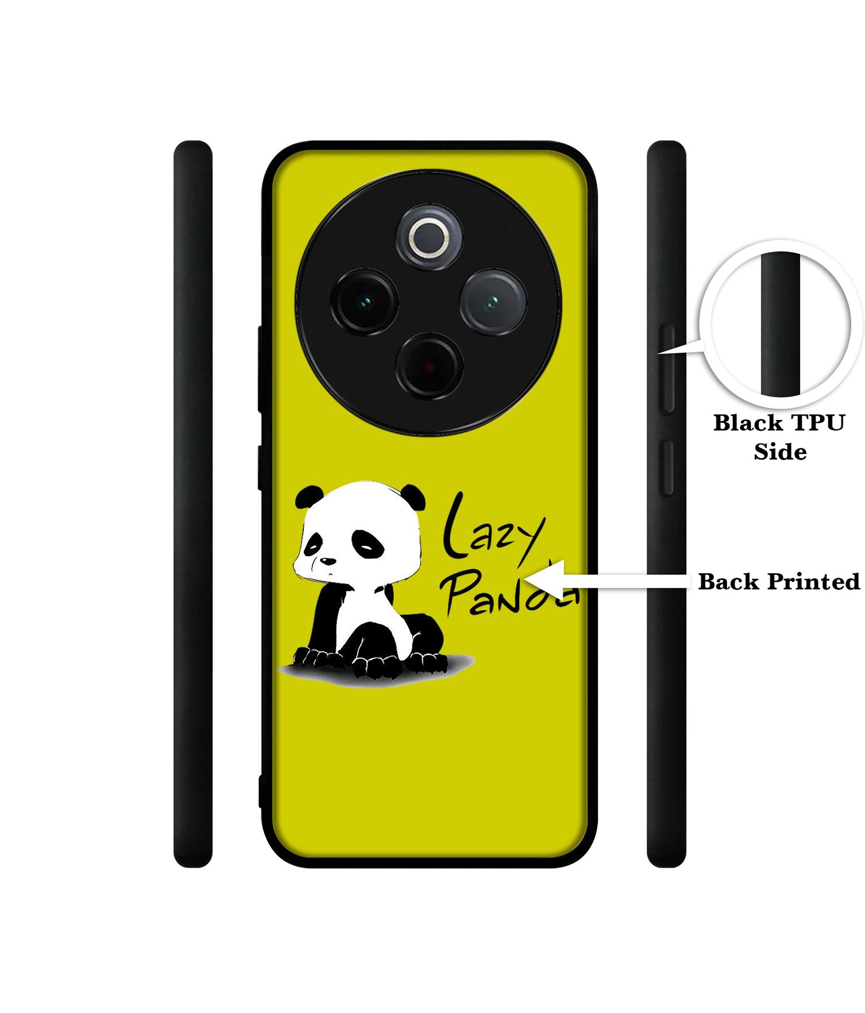 Lazy Panda Designer 2D Printed Back Case Cover for Vivo T4 5G / Y300 Pro 5G / Y300 Pro Plus 5G / iQOO Z10 5G
