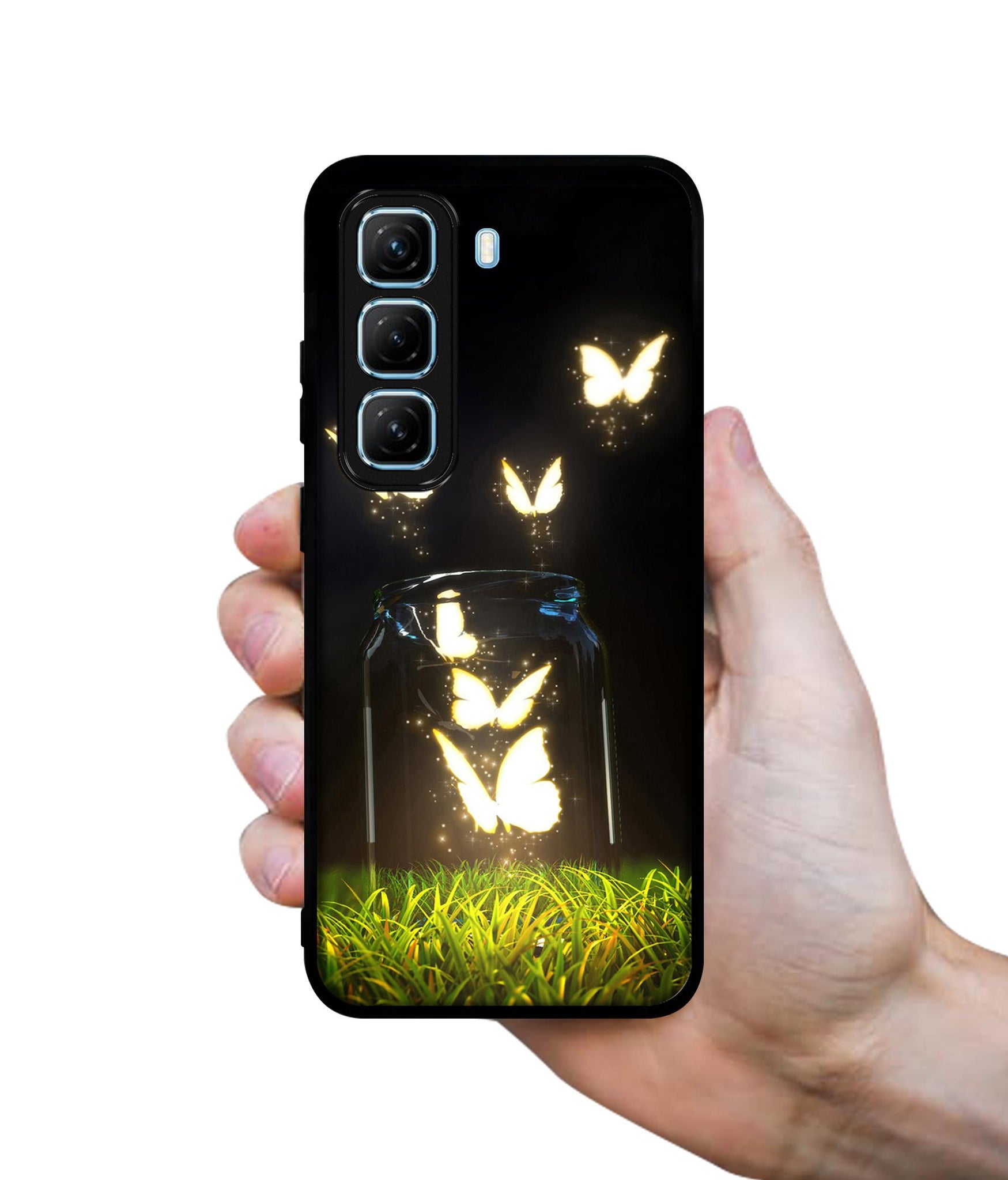 Butterfly Designer 2D Printed Back Case Cover for Infinix Hot 50 5G
