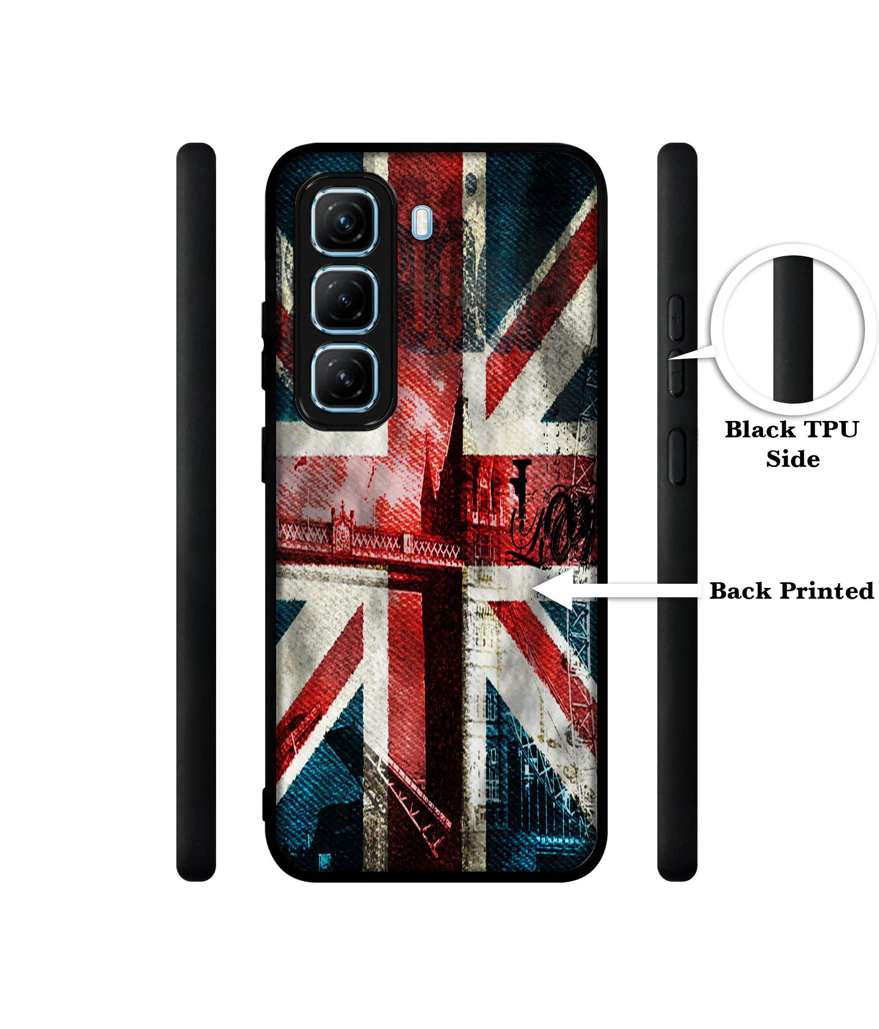 London Flag wallpaper Designer 2D Printed Back Case Cover for Infinix Hot 50 5G