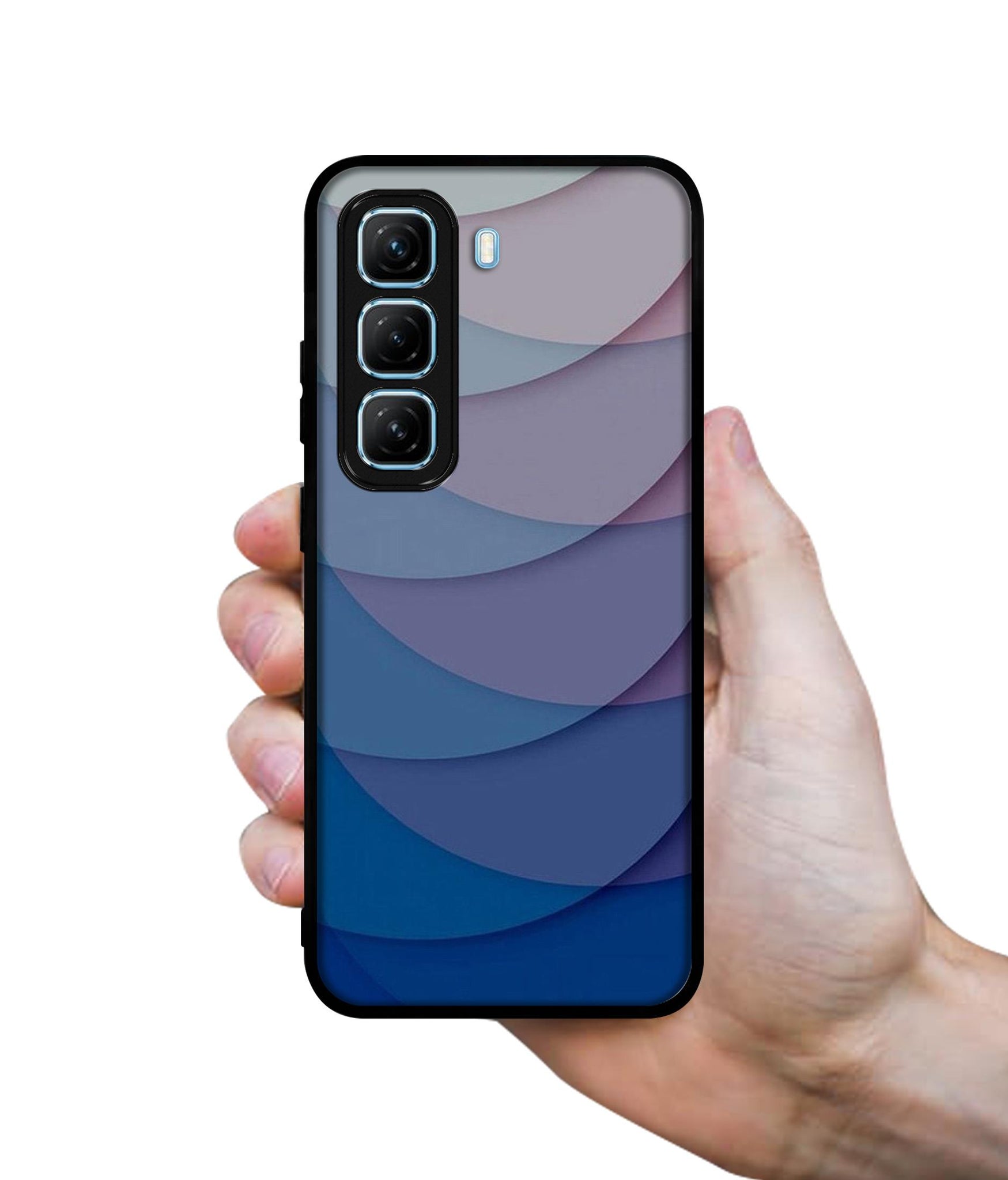 Waves Pattern Print Designer 2D Printed Back Case Cover for Infinix Hot 50 5G