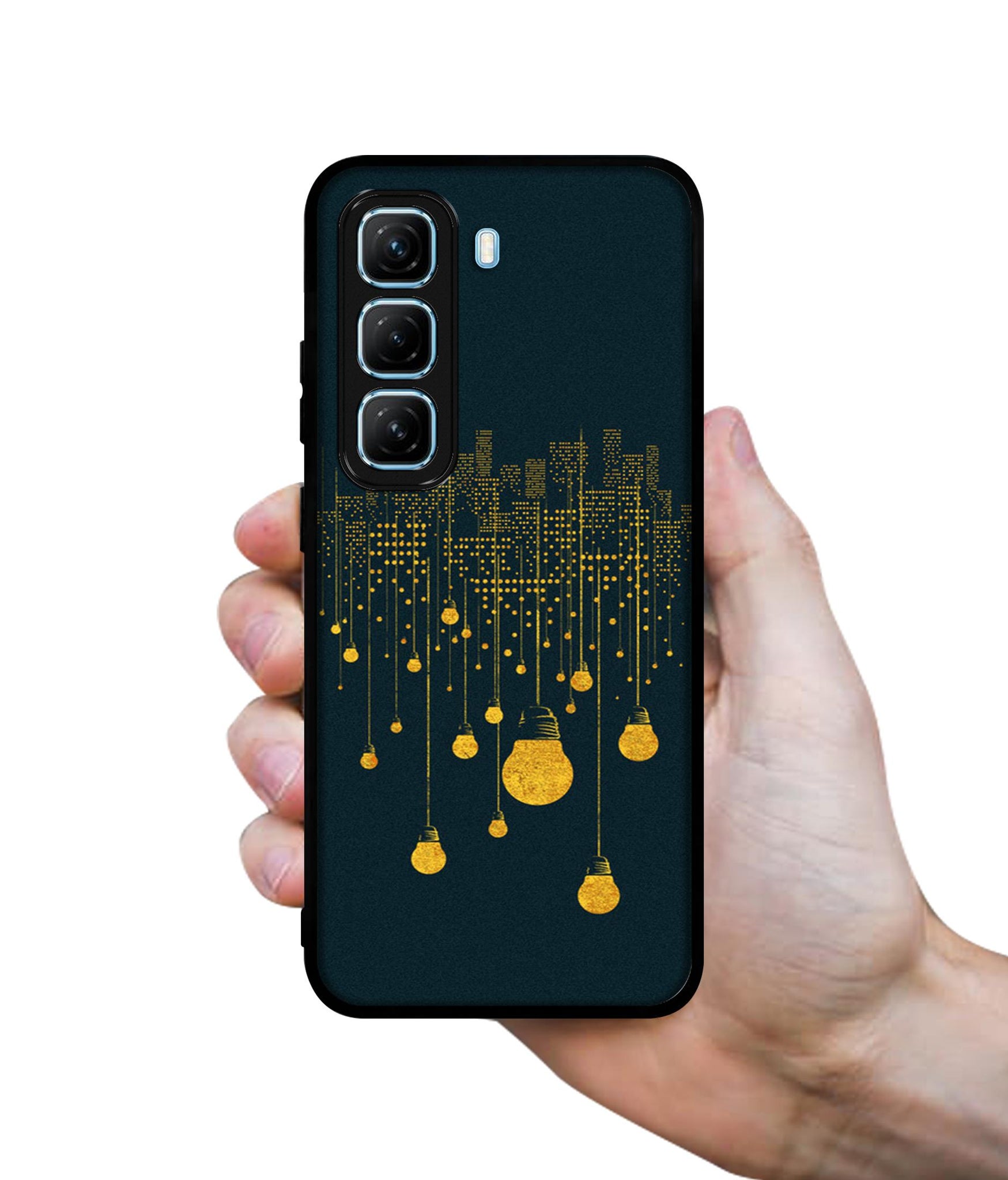 City Light Pattern Designer 2D Printed Back Case Cover for Infinix Hot 50 5G