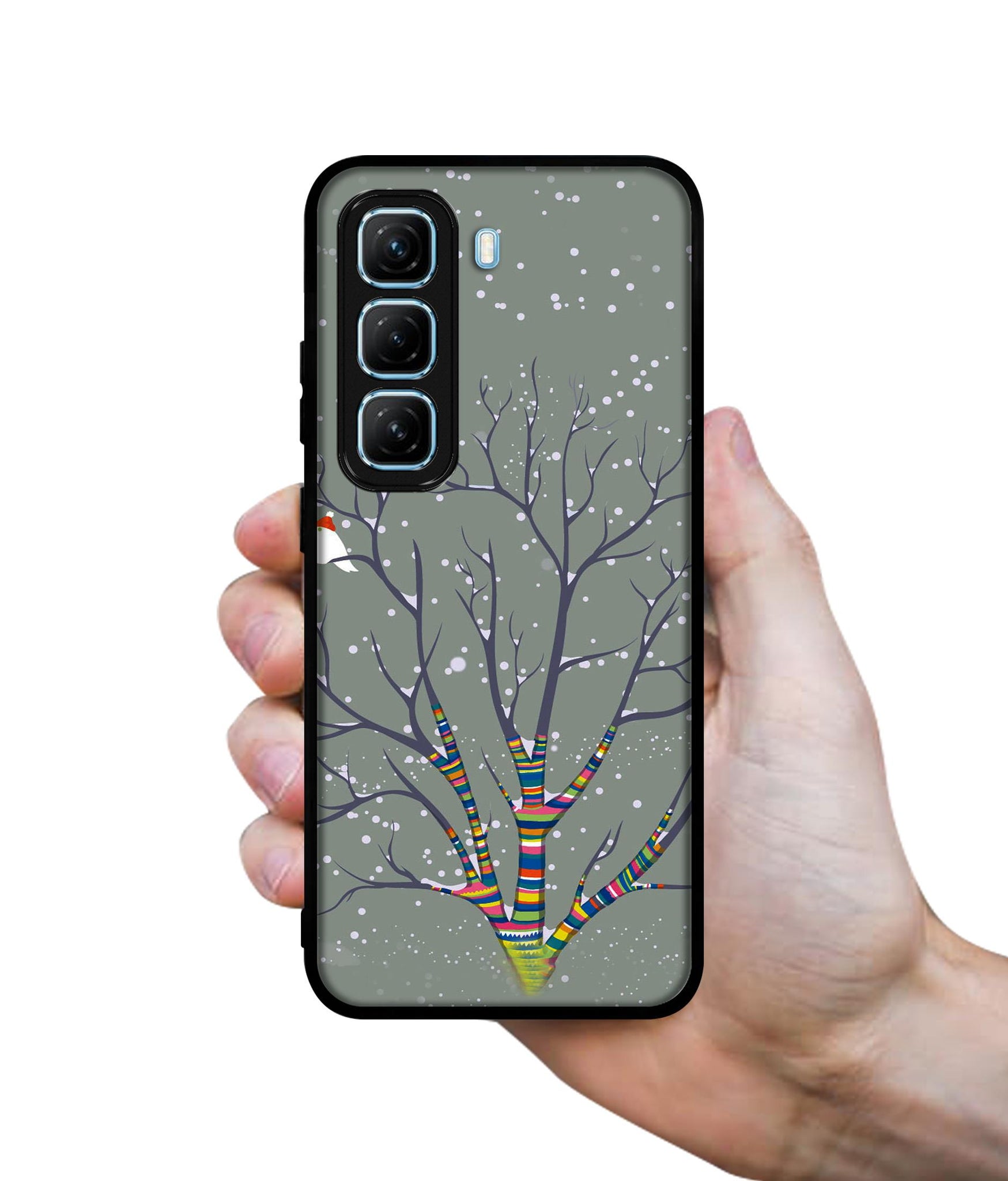 Winter Pattern Print Designer 2D Printed Back Case Cover for Infinix Hot 50 5G