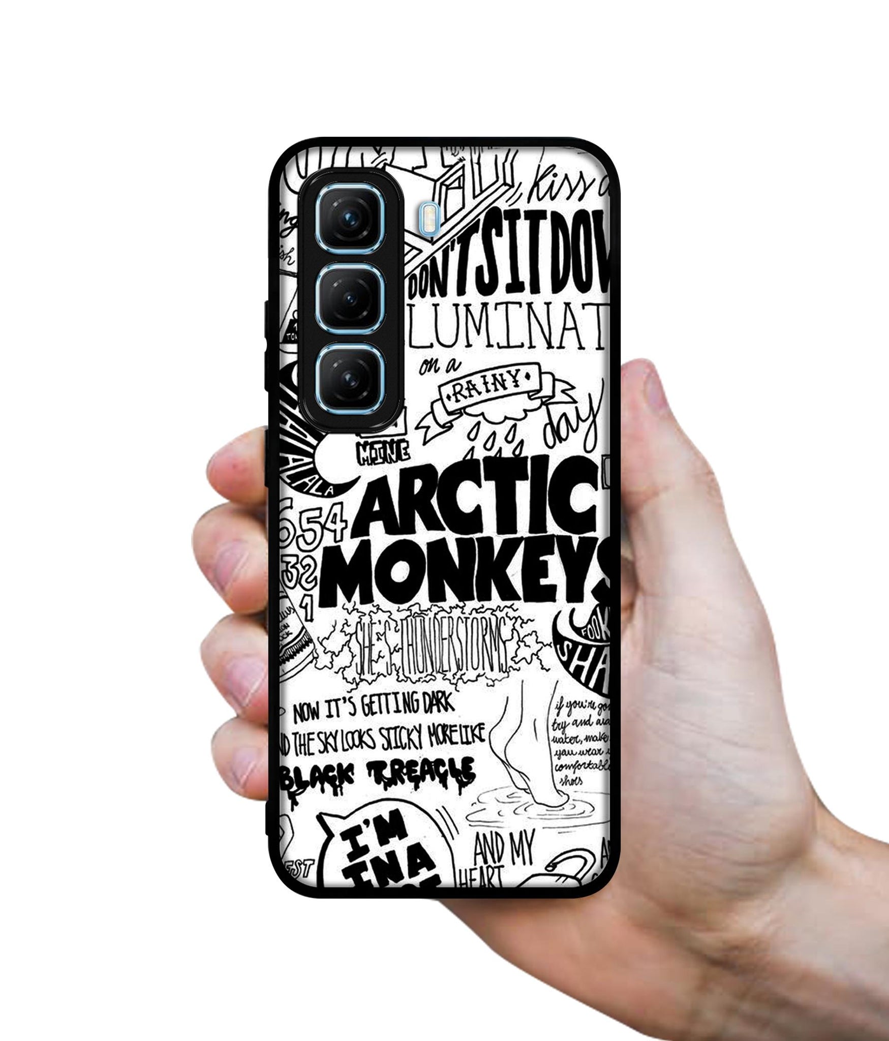 Arctic Monkeys Pattern Designer 2D Printed Back Case Cover for Infinix Hot 50 5G