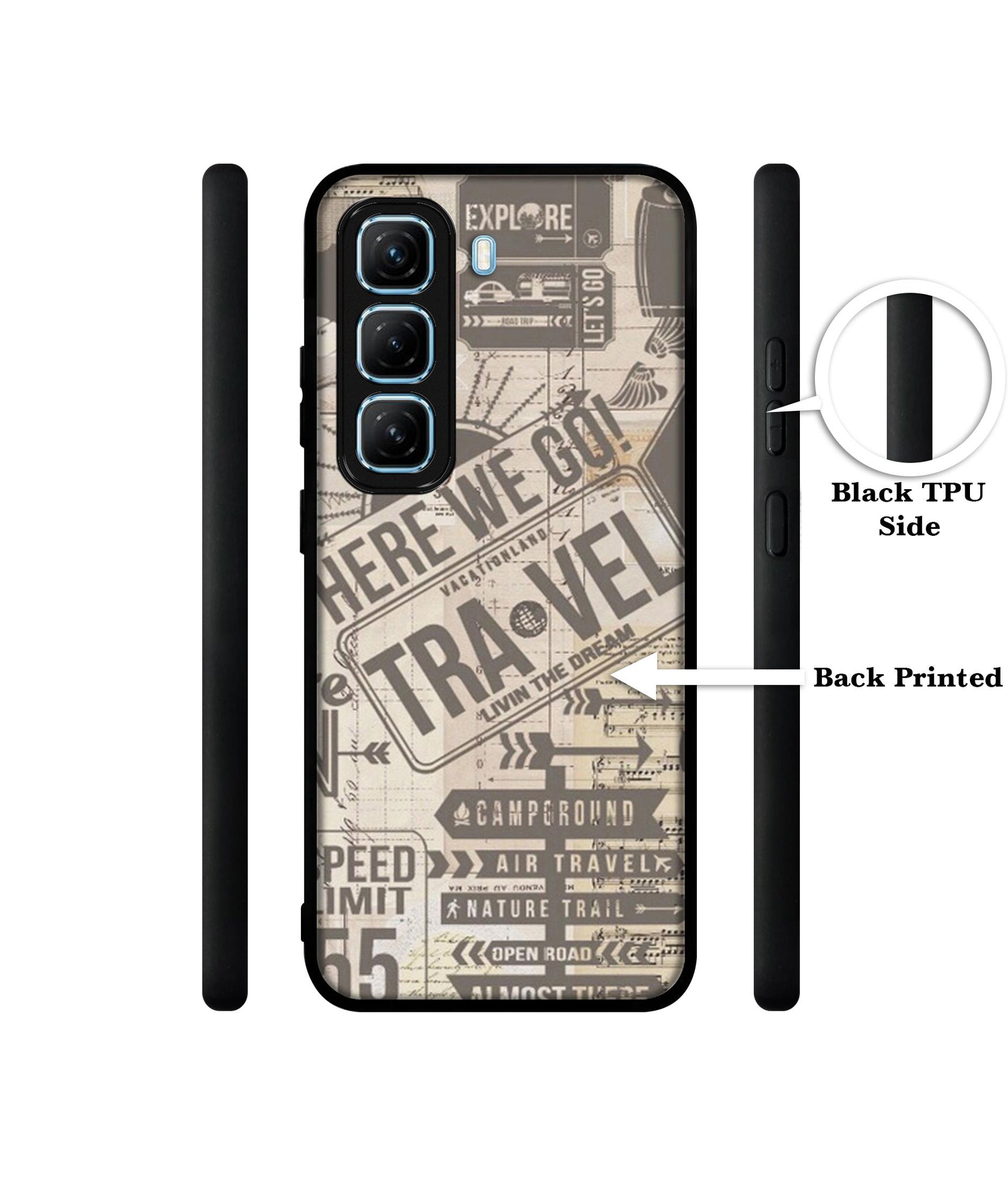 Travel Designer 2D Printed Back Case Cover for Infinix Hot 50 5G