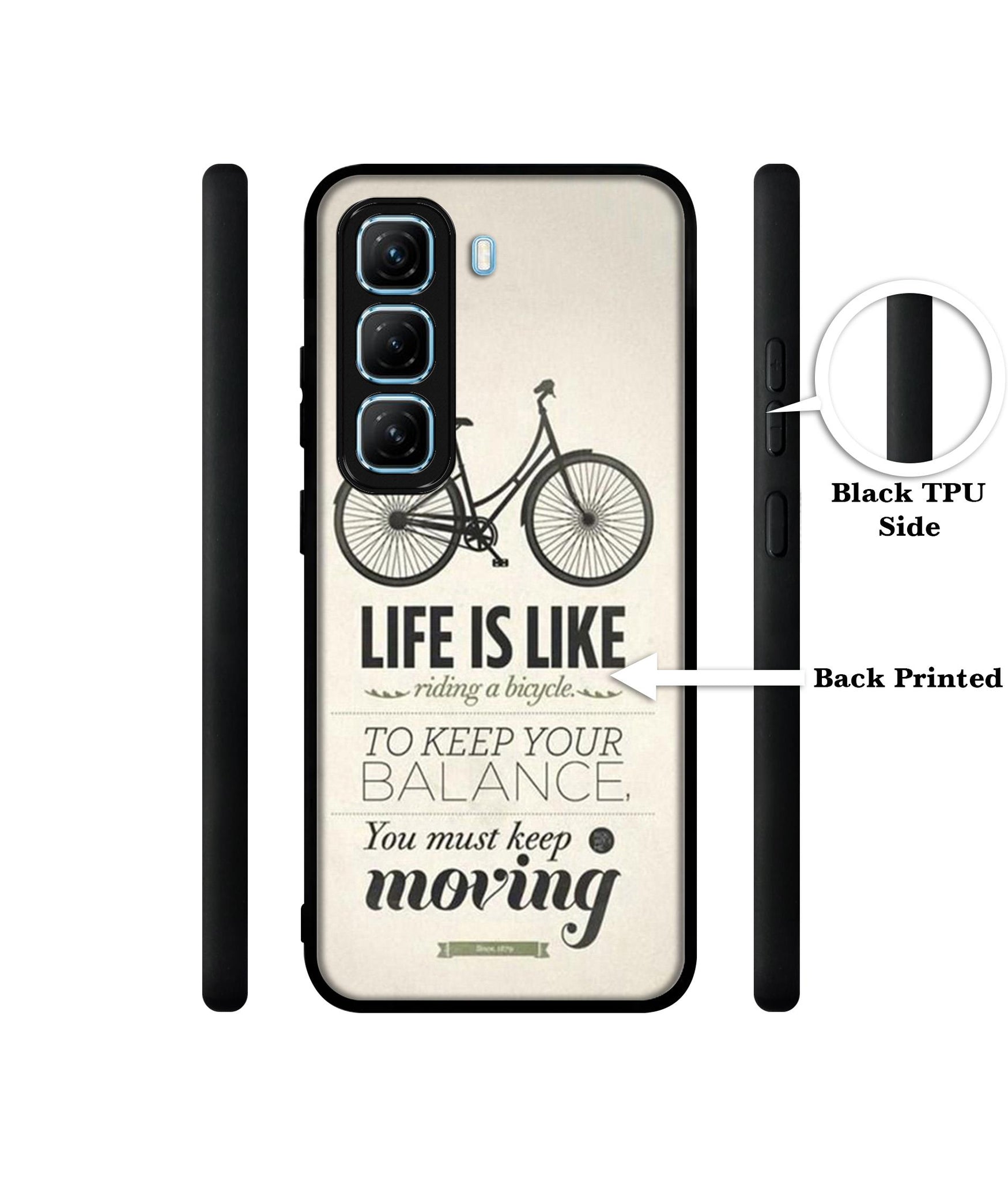 Life is Like Moving Designer 2D Printed Back Case Cover for Infinix Hot 50 5G