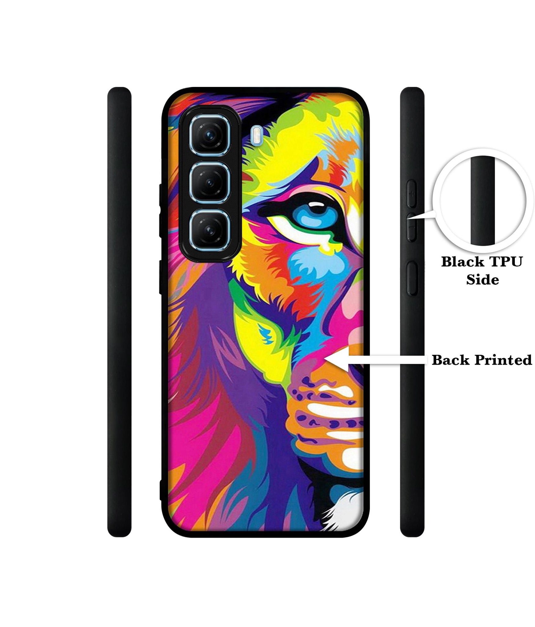 Lion Designer 2D Printed Back Case Cover for Infinix Hot 50 5G