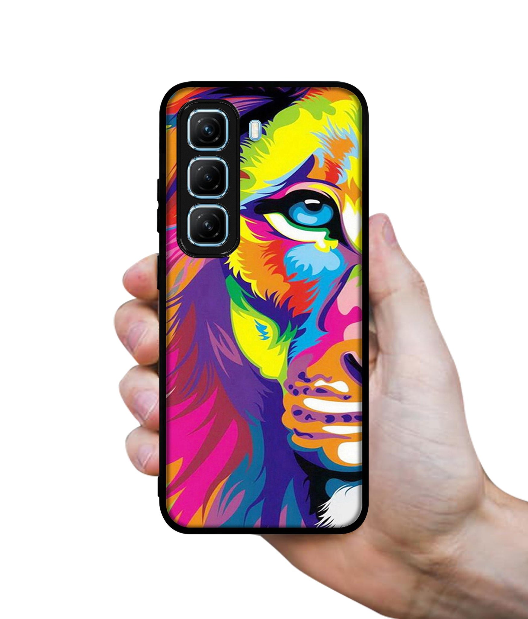 Lion Designer 2D Printed Back Case Cover for Infinix Hot 50 5G