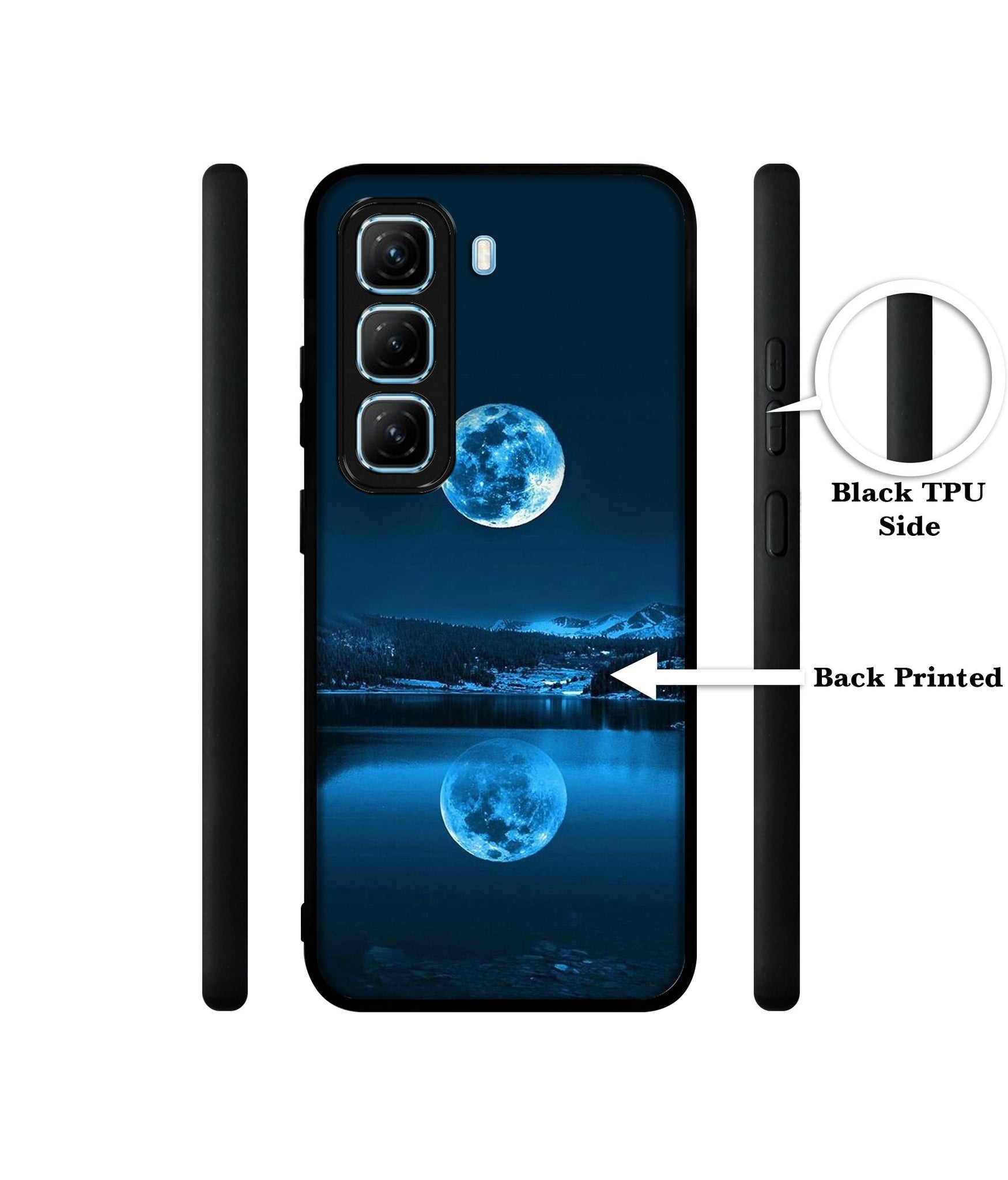 Moon Pattern Print Designer 2D Printed Back Case Cover for Infinix Hot 50 5G