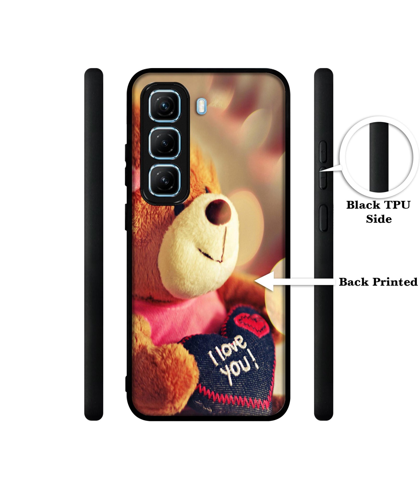Teddy Bear Designer 2D Printed Back Case Cover for Infinix Hot 50 5G