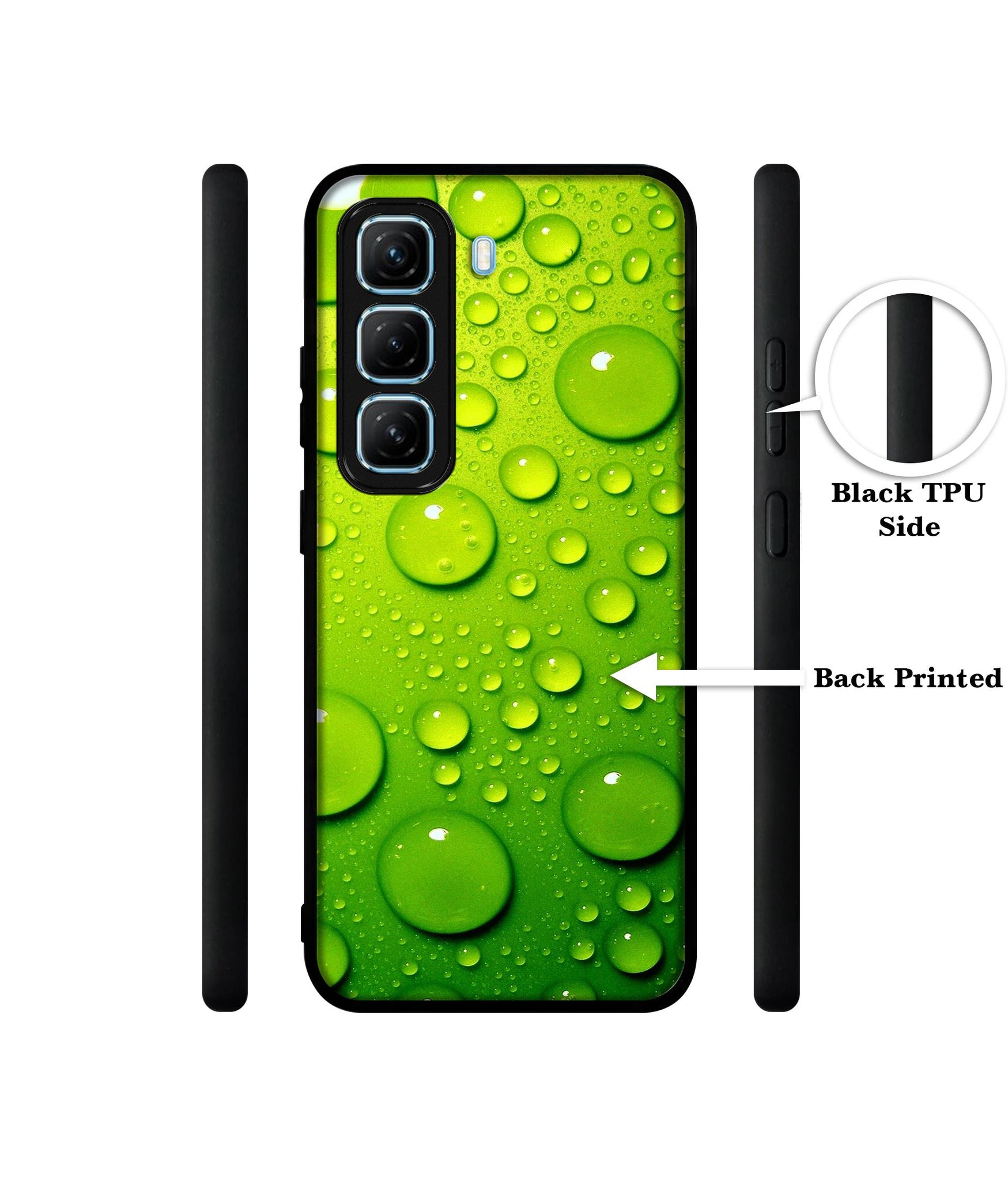 Green Bubbles Designer 2D Printed Back Case Cover for Infinix Hot 50 5G
