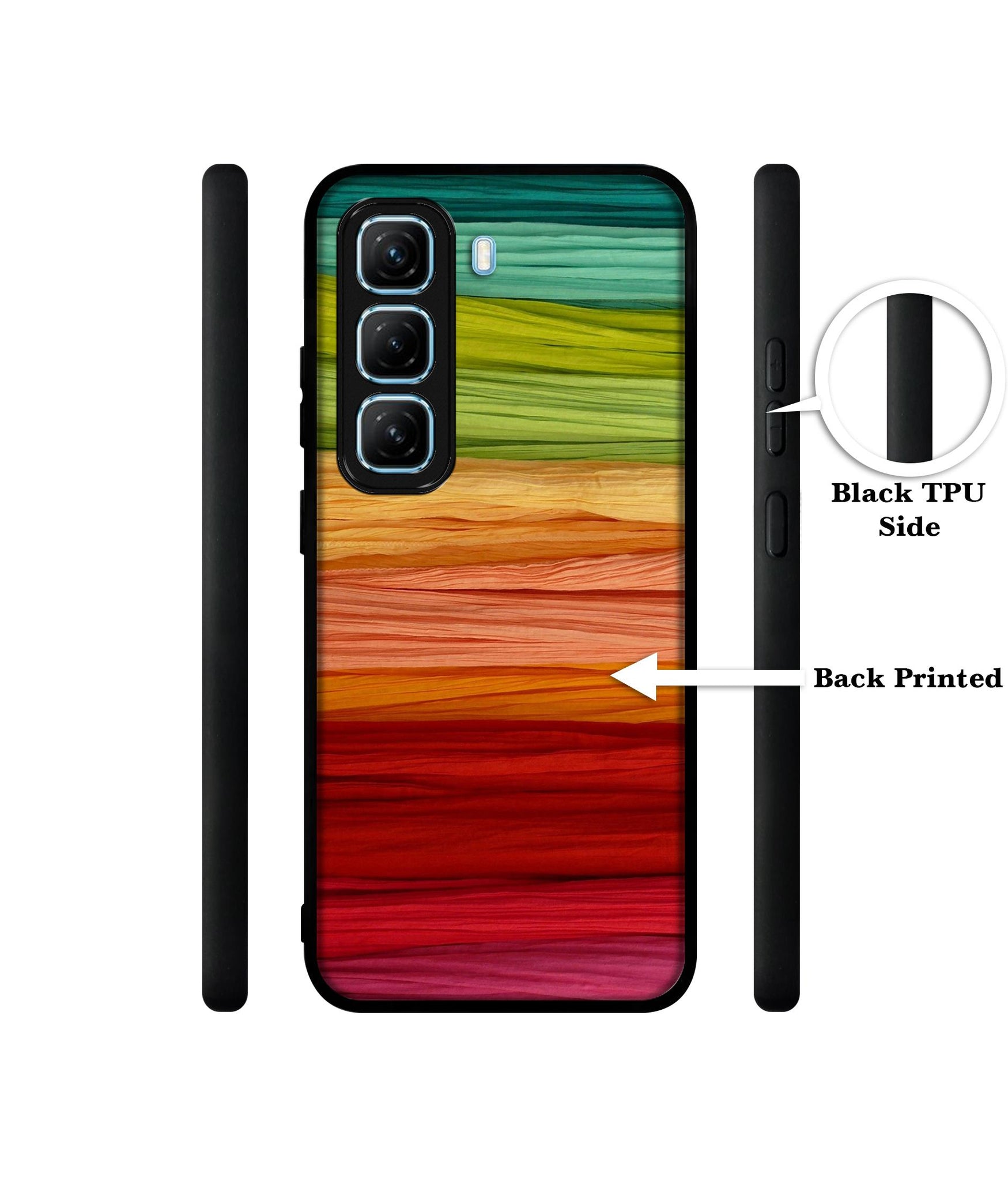 Colorful Thread Designer 2D Printed Back Case Cover for Infinix Hot 50 5G