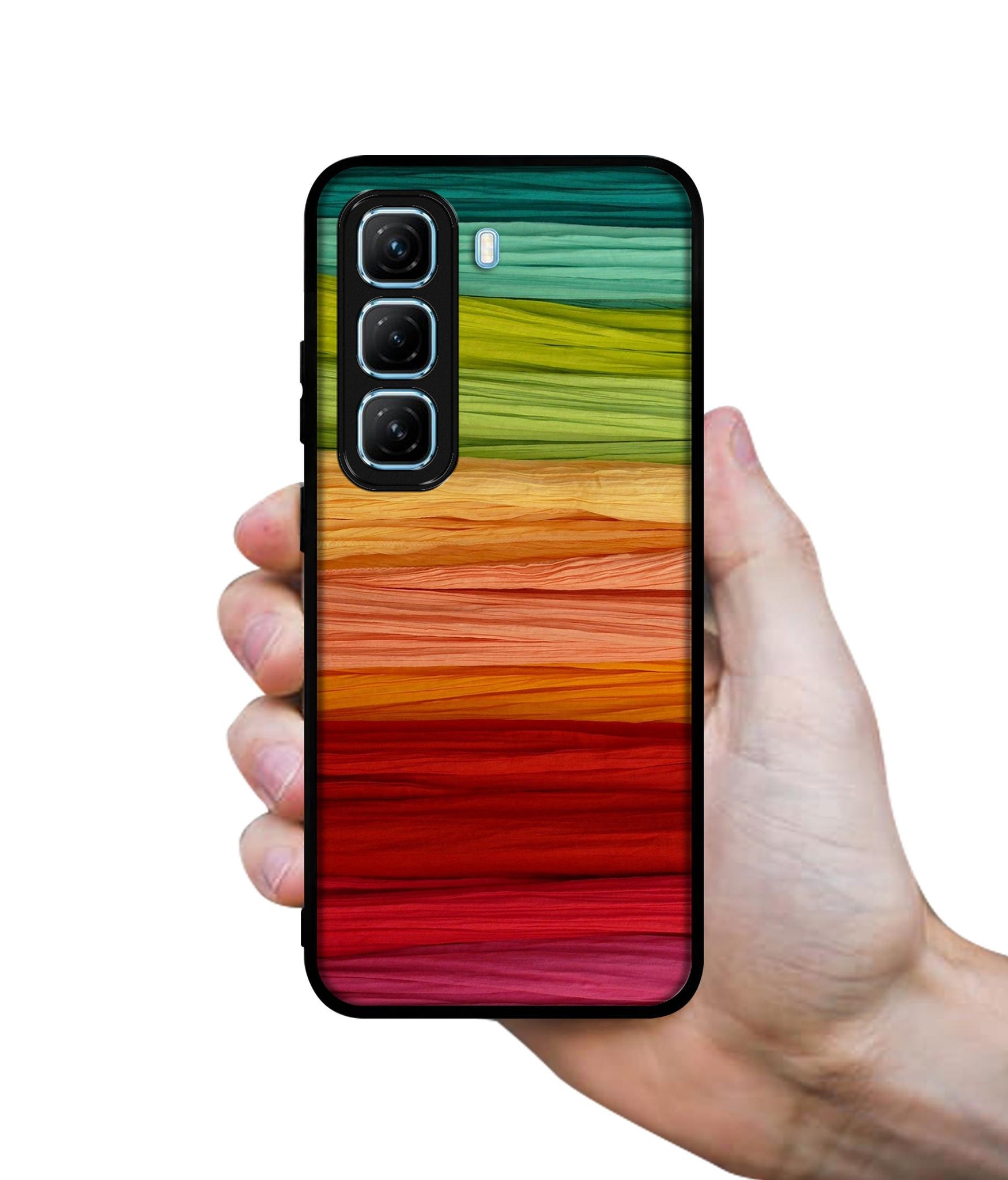 Colorful Thread Designer 2D Printed Back Case Cover for Infinix Hot 50 5G