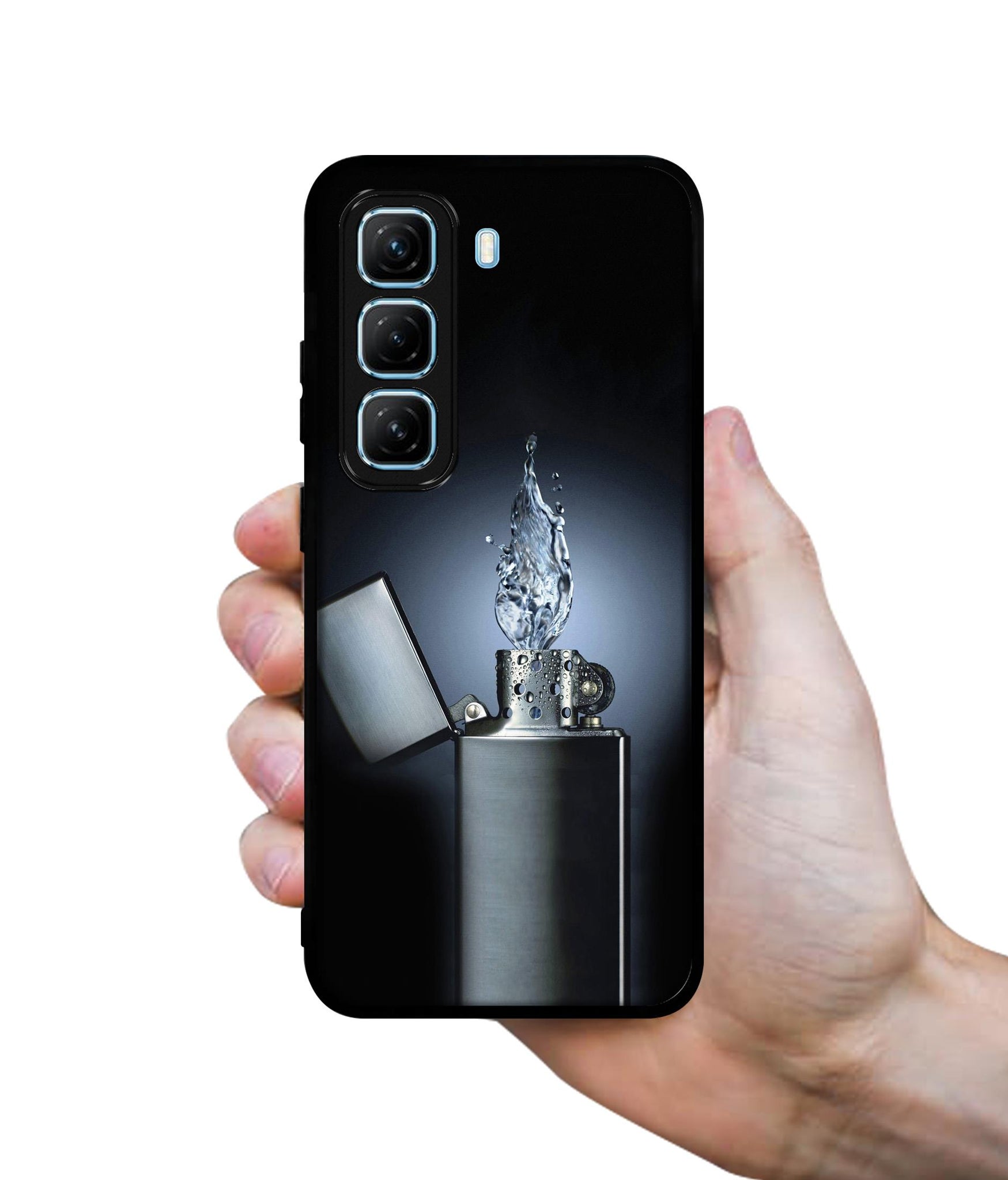 Water Lighter Designer 2D Printed Back Case Cover for Infinix Hot 50 5G