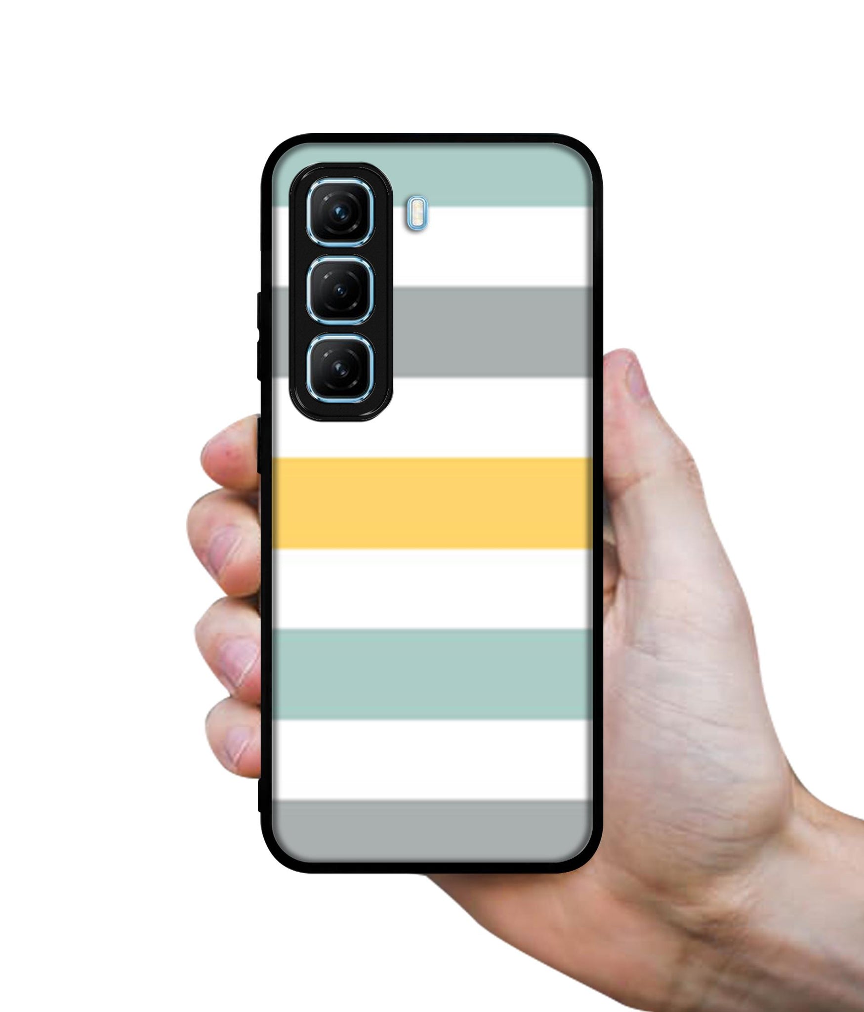 Line Texture Designer 2D Printed Back Case Cover for Infinix Hot 50 5G