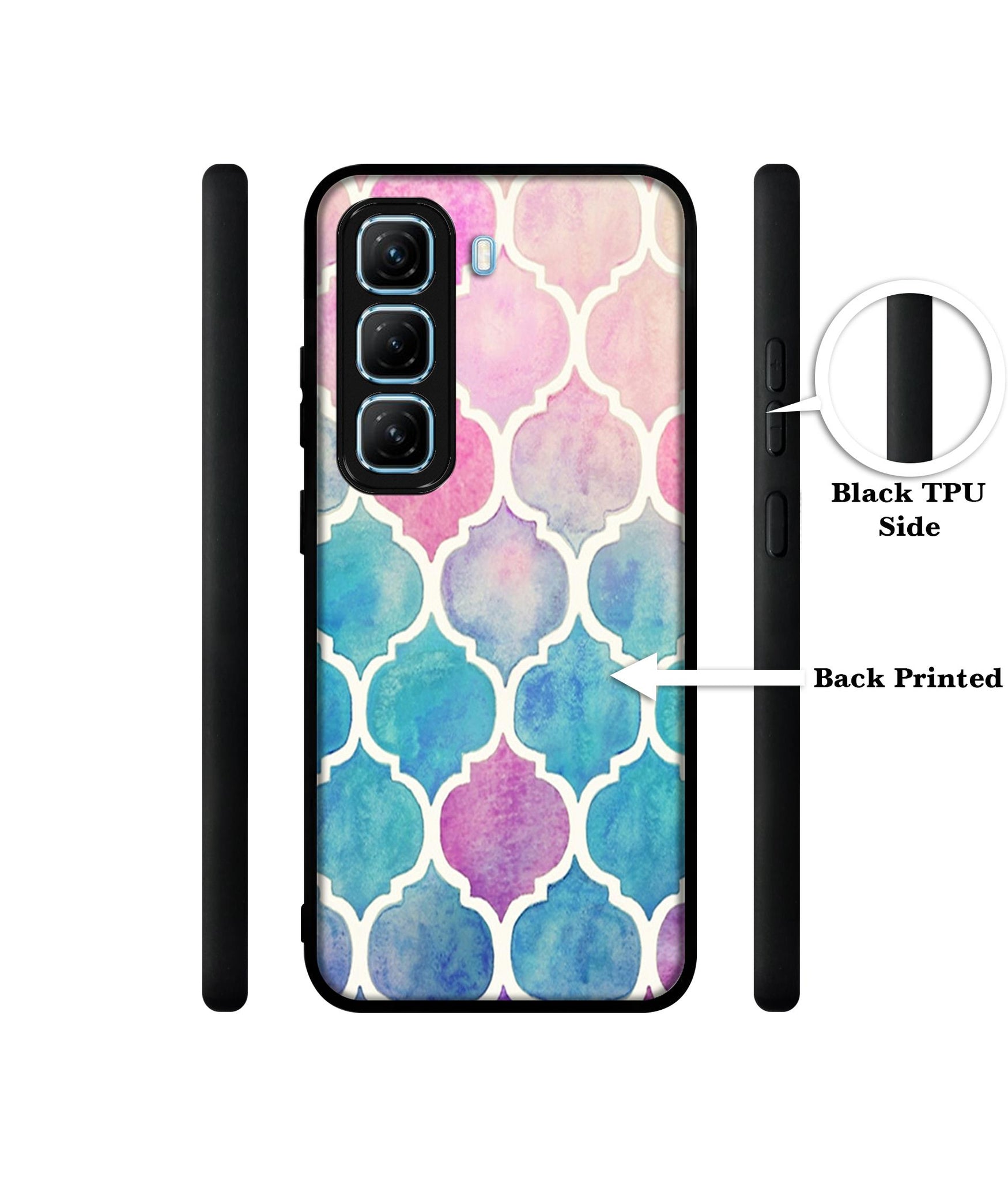 Patterns Art Designer 2D Printed Back Case Cover for Infinix Hot 50 5G