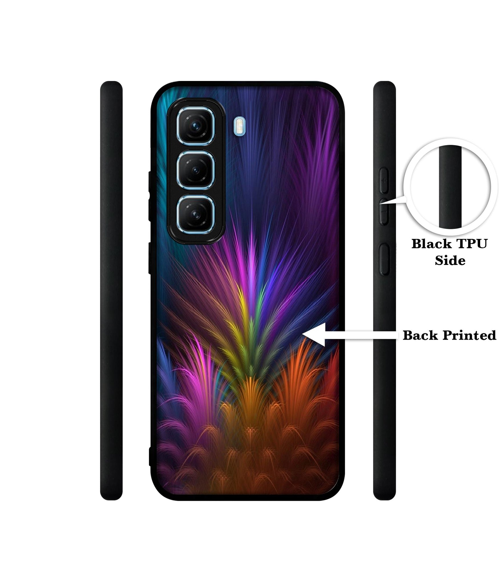 Multicoloured Designer 2D Printed Back Case Cover for Infinix Hot 50 5G