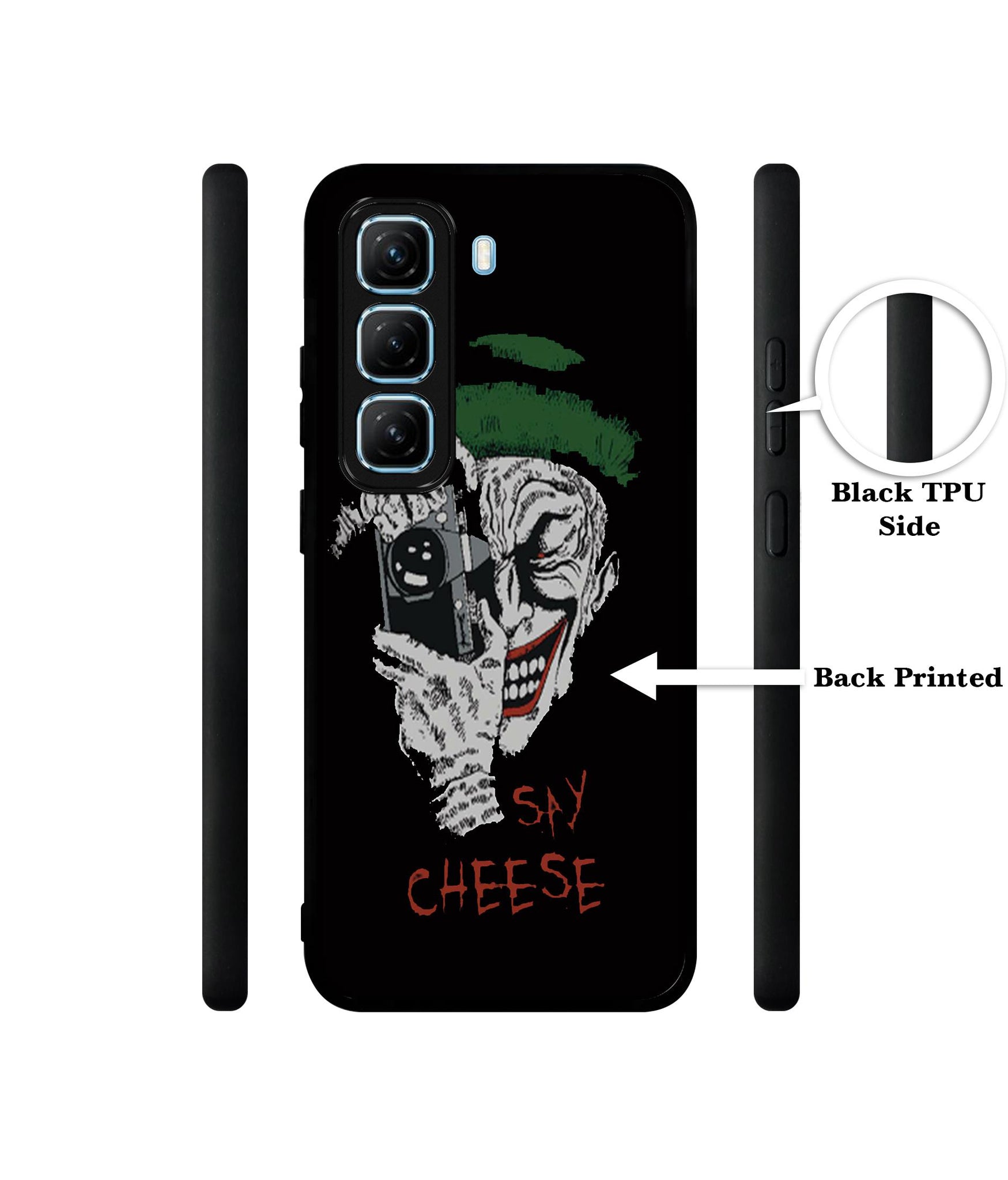 Joker Say Cheese Designer 2D Printed Back Case Cover for Infinix Hot 50 5G