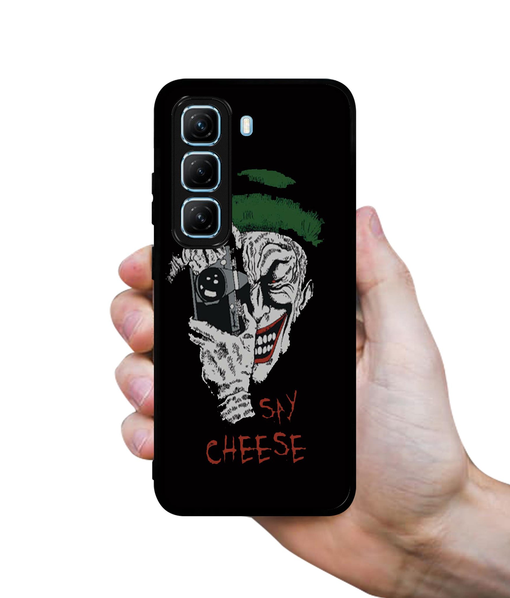 Joker Say Cheese Designer 2D Printed Back Case Cover for Infinix Hot 50 5G