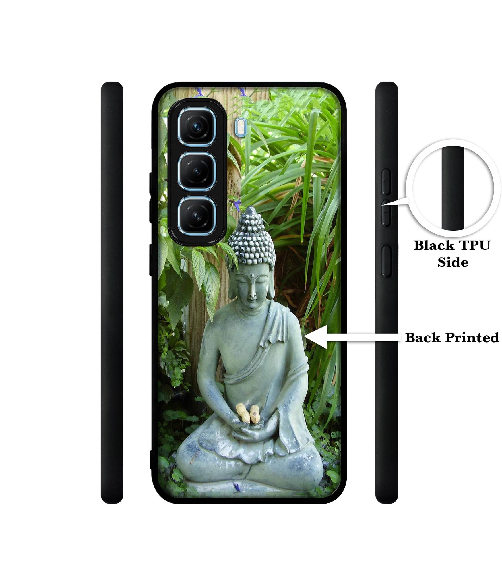 Buddhism Designer 2D Printed Back Case Cover for Infinix Hot 50 5G