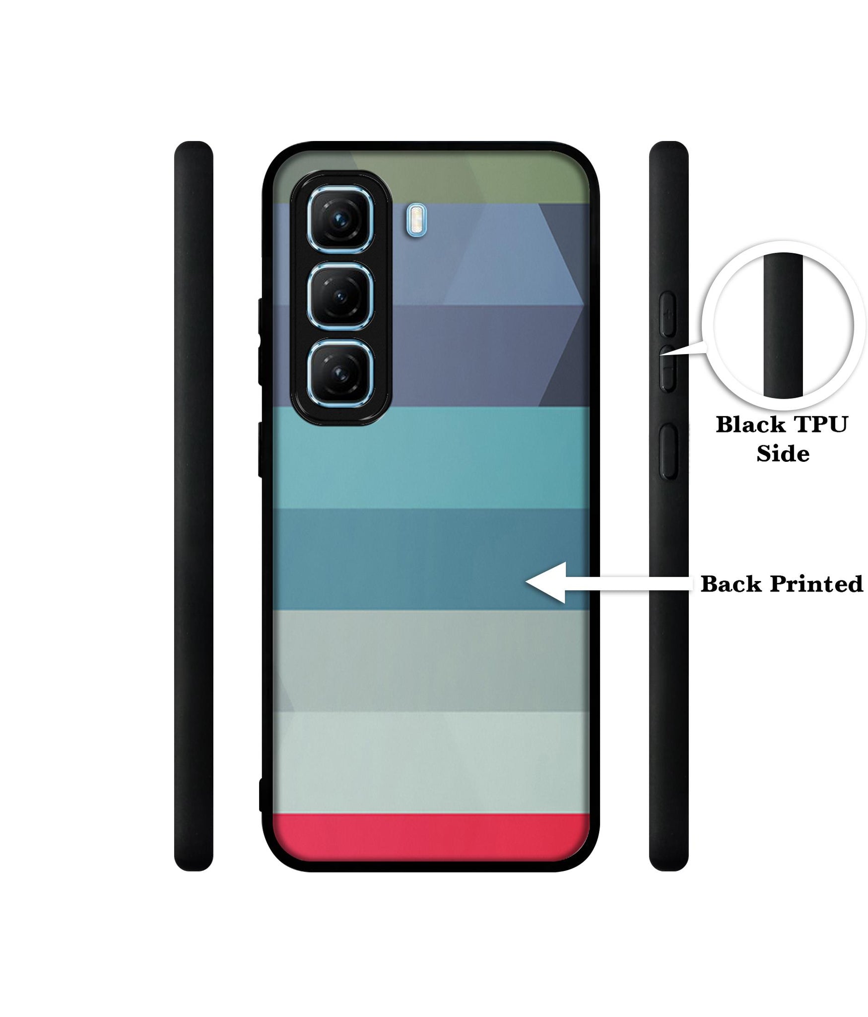 Colorful Lines Designer 2D Printed Back Case Cover for Infinix Hot 50 5G