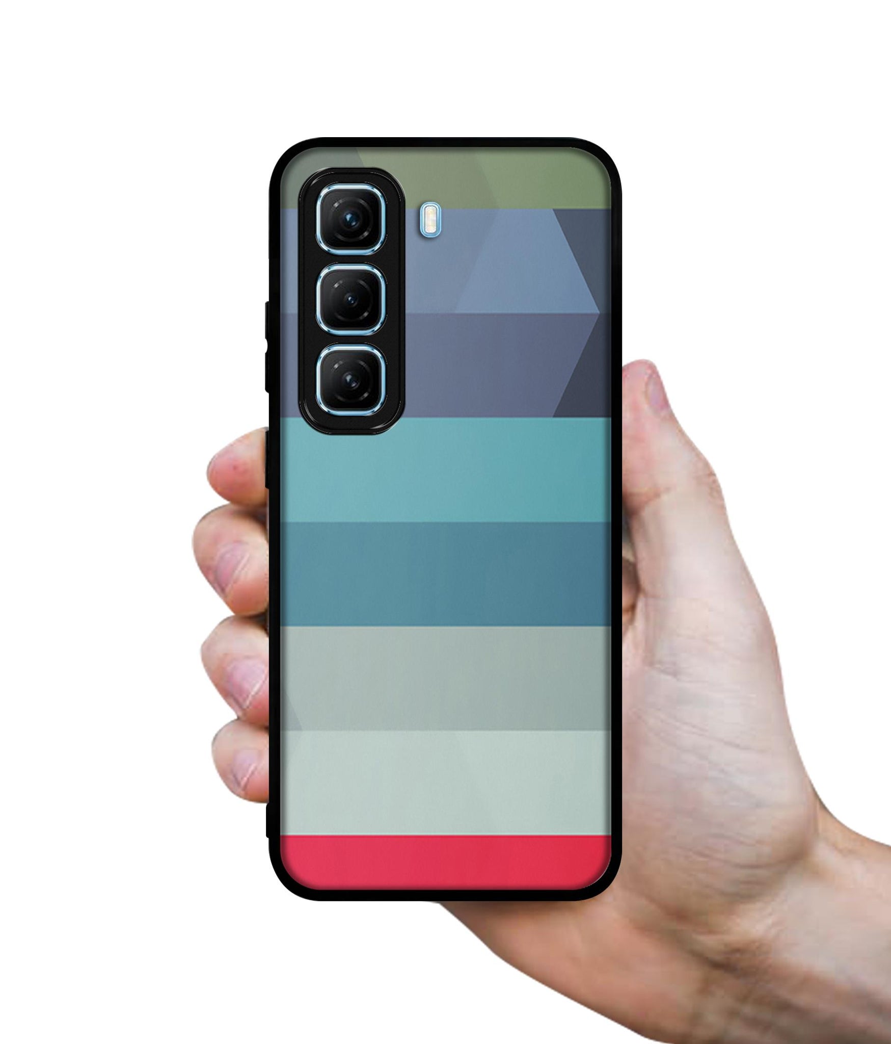 Colorful Lines Designer 2D Printed Back Case Cover for Infinix Hot 50 5G