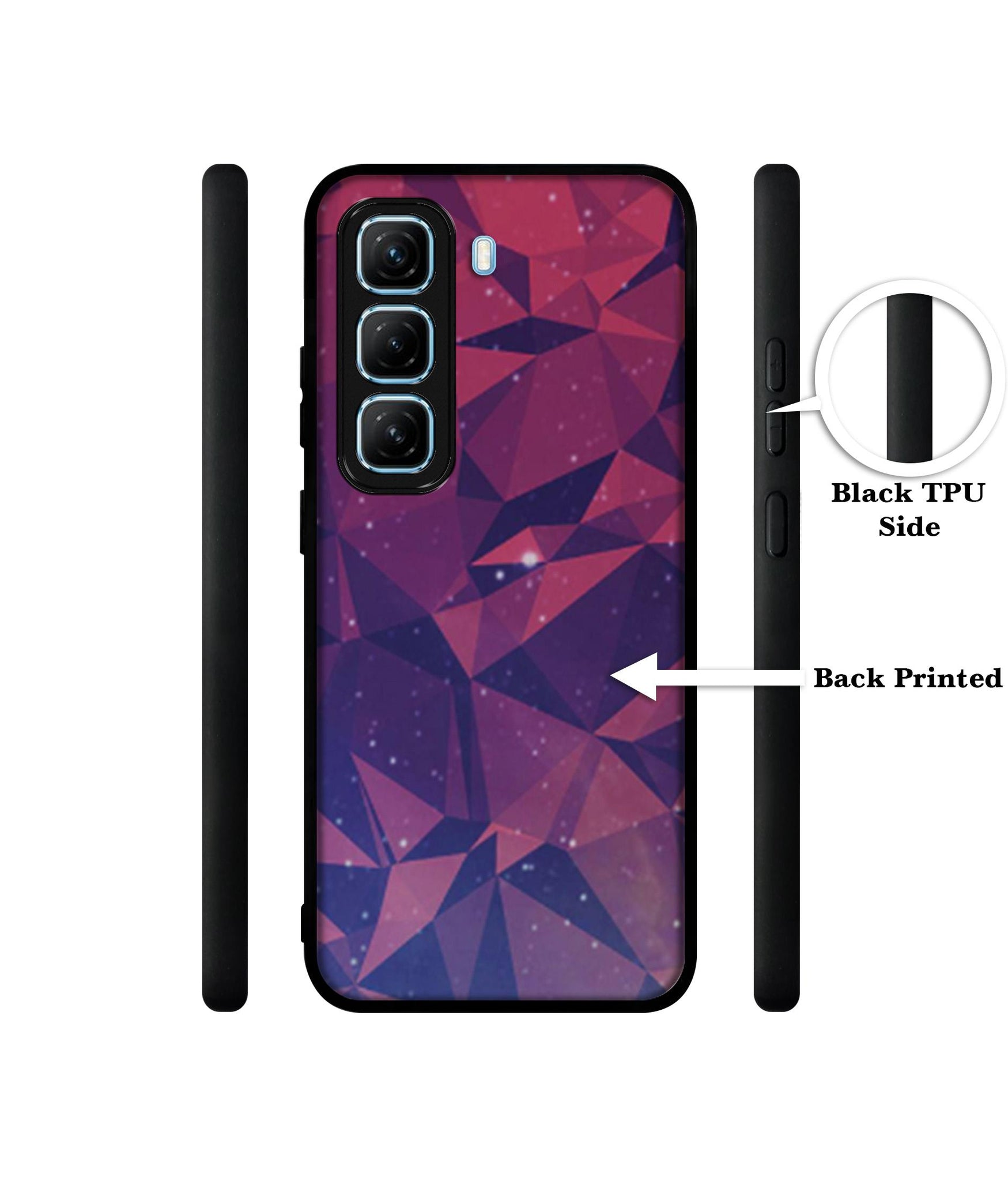 Bad Color Shape Designer 2D Printed Back Case Cover for Infinix Hot 50 5G