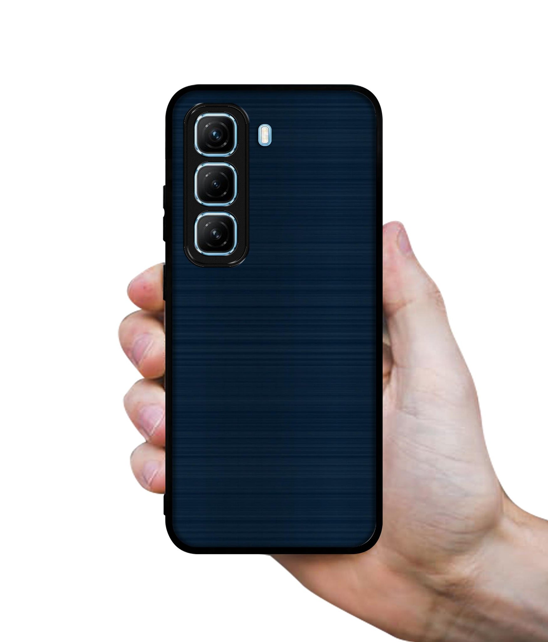 Blue Line Designer 2D Printed Back Case Cover for Infinix Hot 50 5G