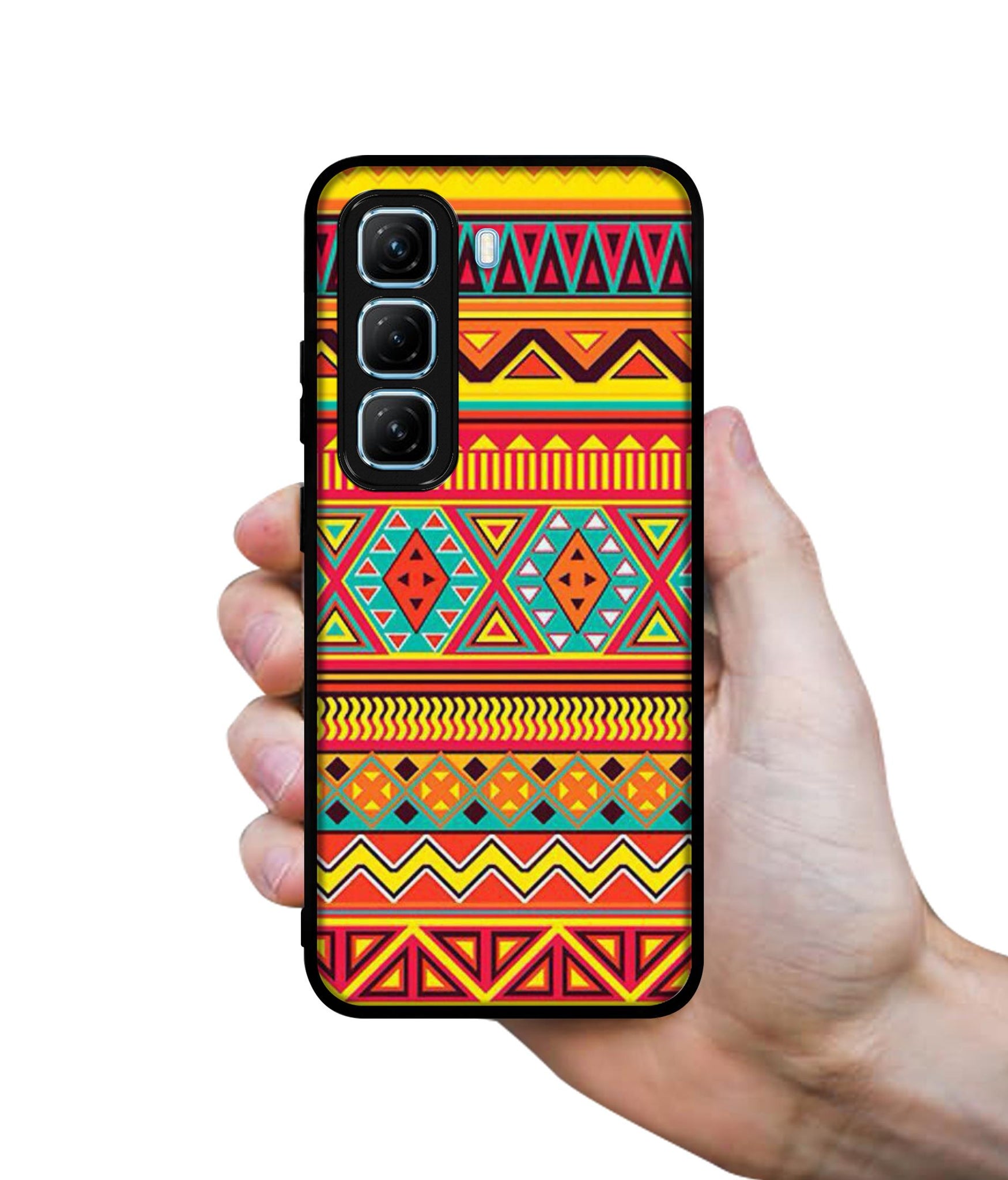 Artistic Rangoli Designer 2D Printed Back Case Cover for Infinix Hot 50 5G