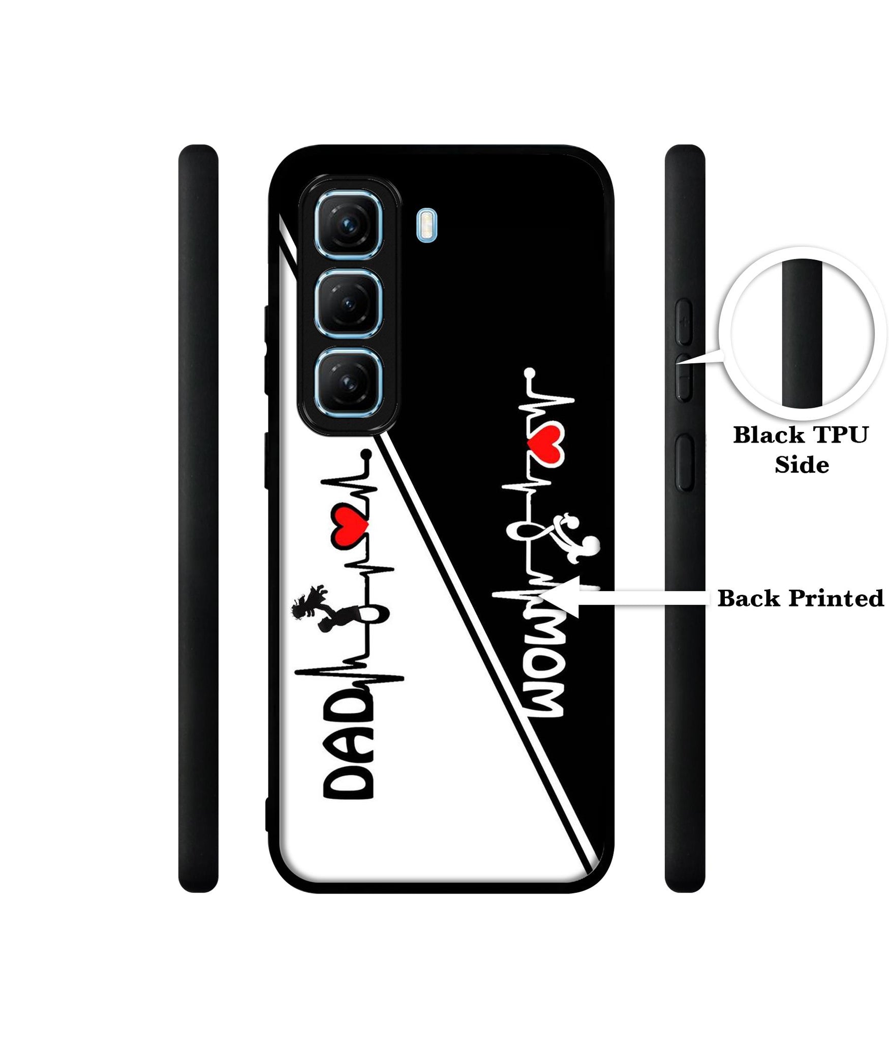 Mom and Dad Lover Designer 2D Printed Back Case Cover for Infinix Hot 50 5G
