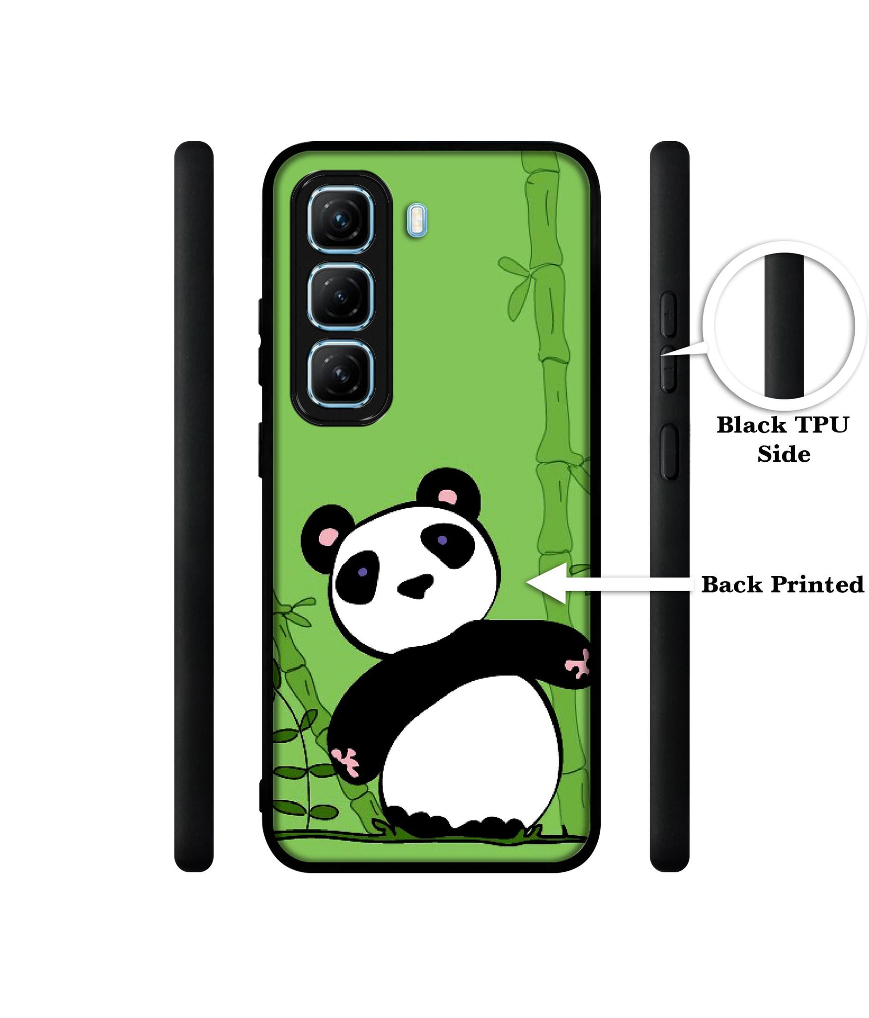 Panda with Bamboo Designer 2D Printed Back Case Cover for Infinix Hot 50 5G