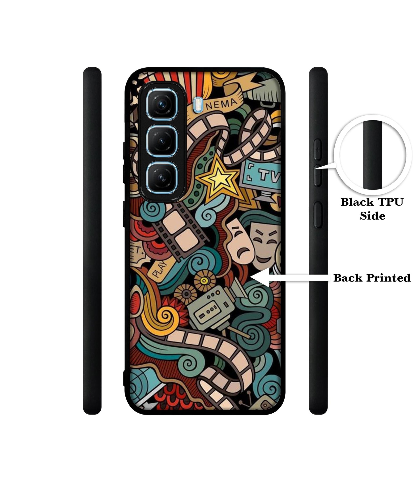 Movies Designer 2D Printed Back Case Cover for Infinix Hot 50 5G