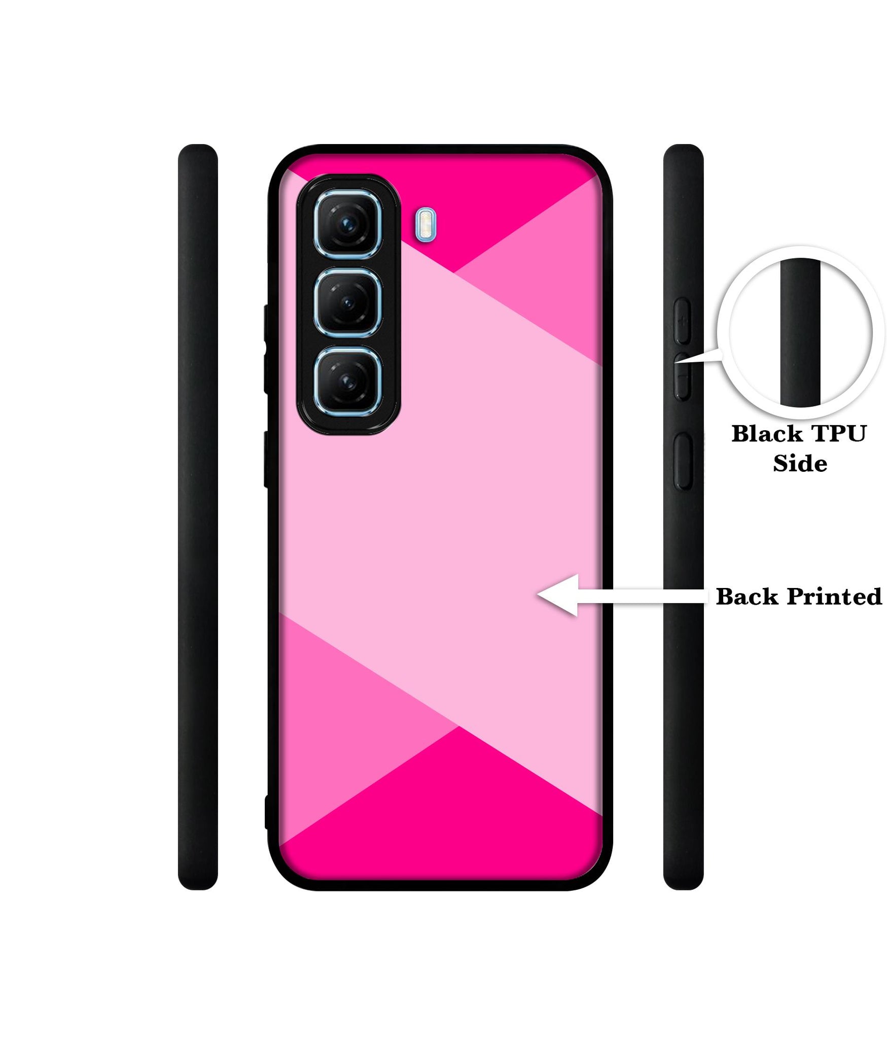 Pink Cross Vector Designer 2D Printed Back Case Cover for Infinix Hot 50 5G