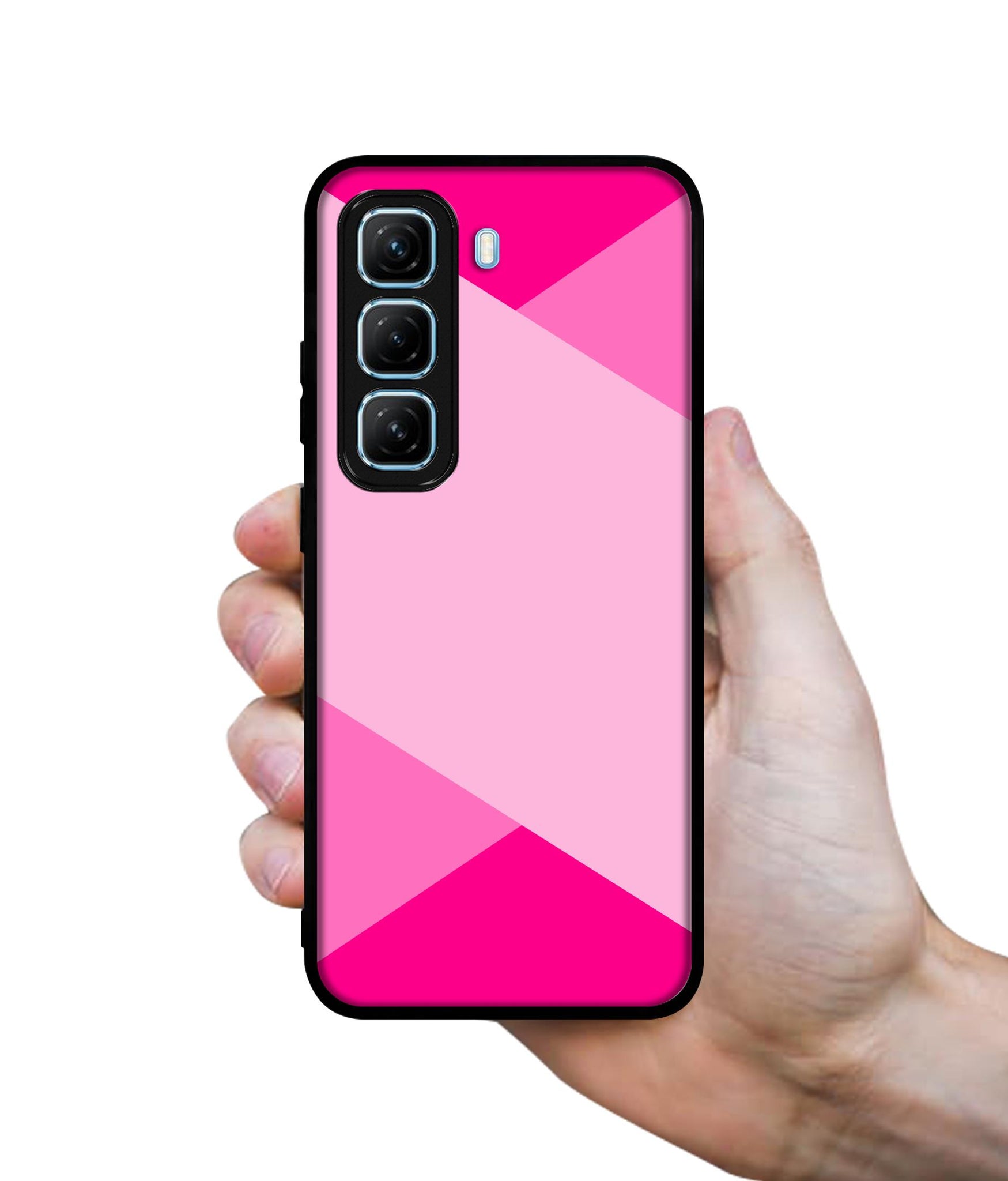 Pink Cross Vector Designer 2D Printed Back Case Cover for Infinix Hot 50 5G