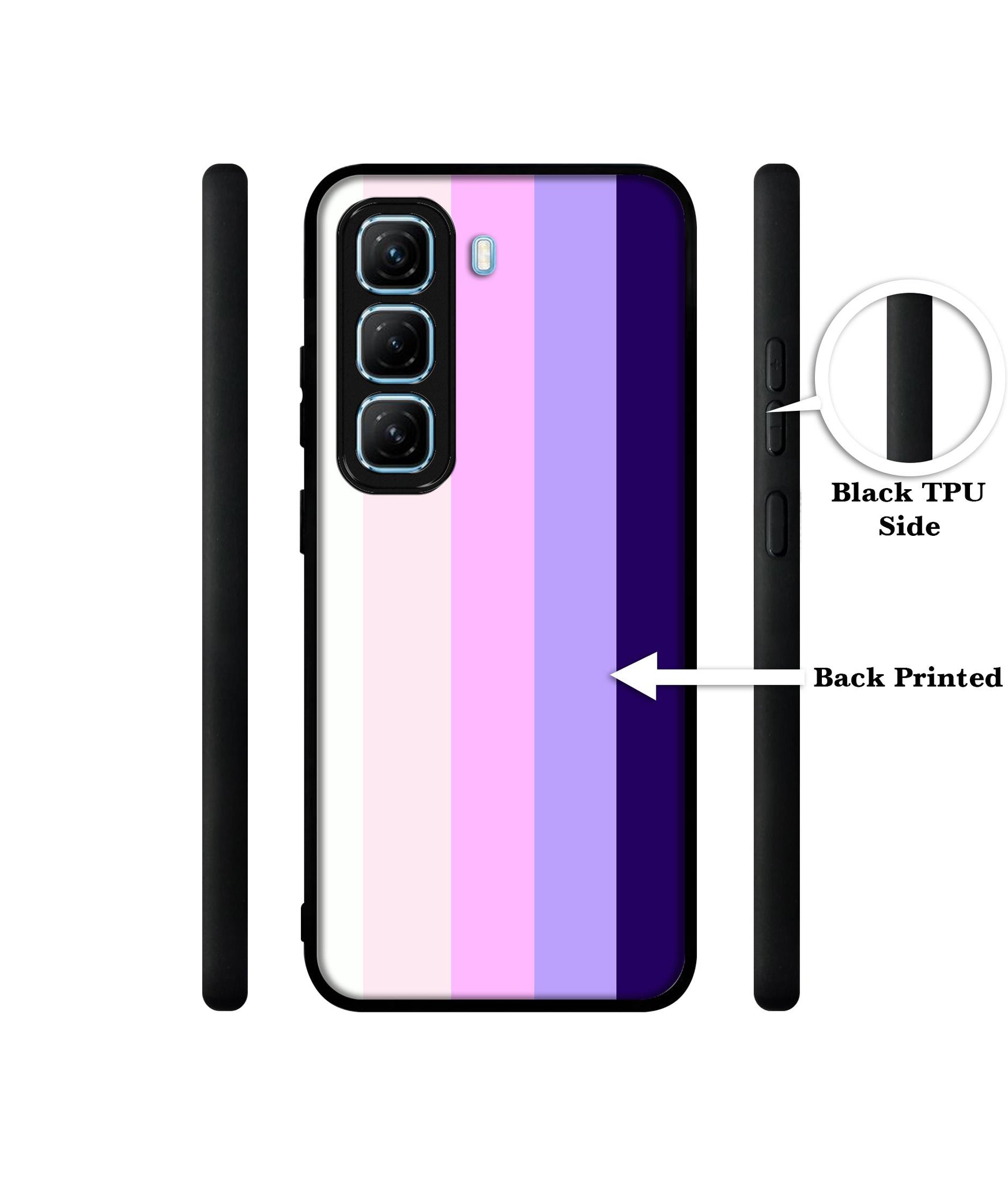 Pink and Purple Lines Designer 2D Printed Back Case Cover for Infinix Hot 50 5G