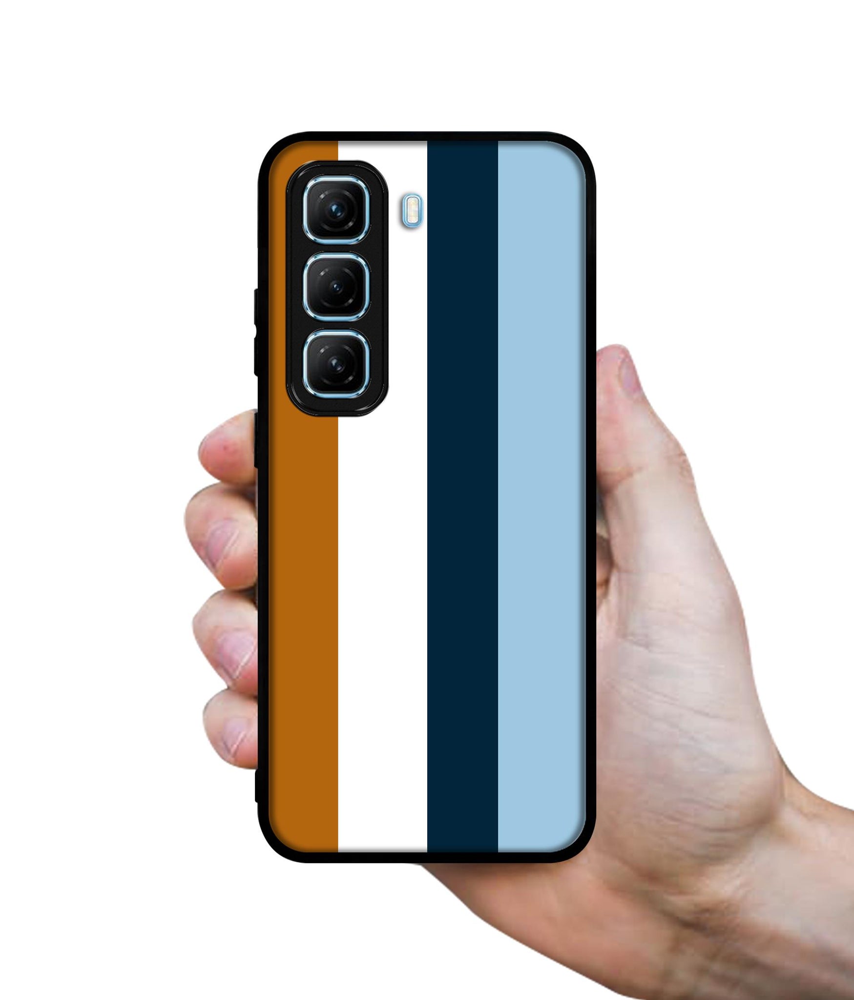 Color Stripes Designer 2D Printed Back Case Cover for Infinix Hot 50 5G