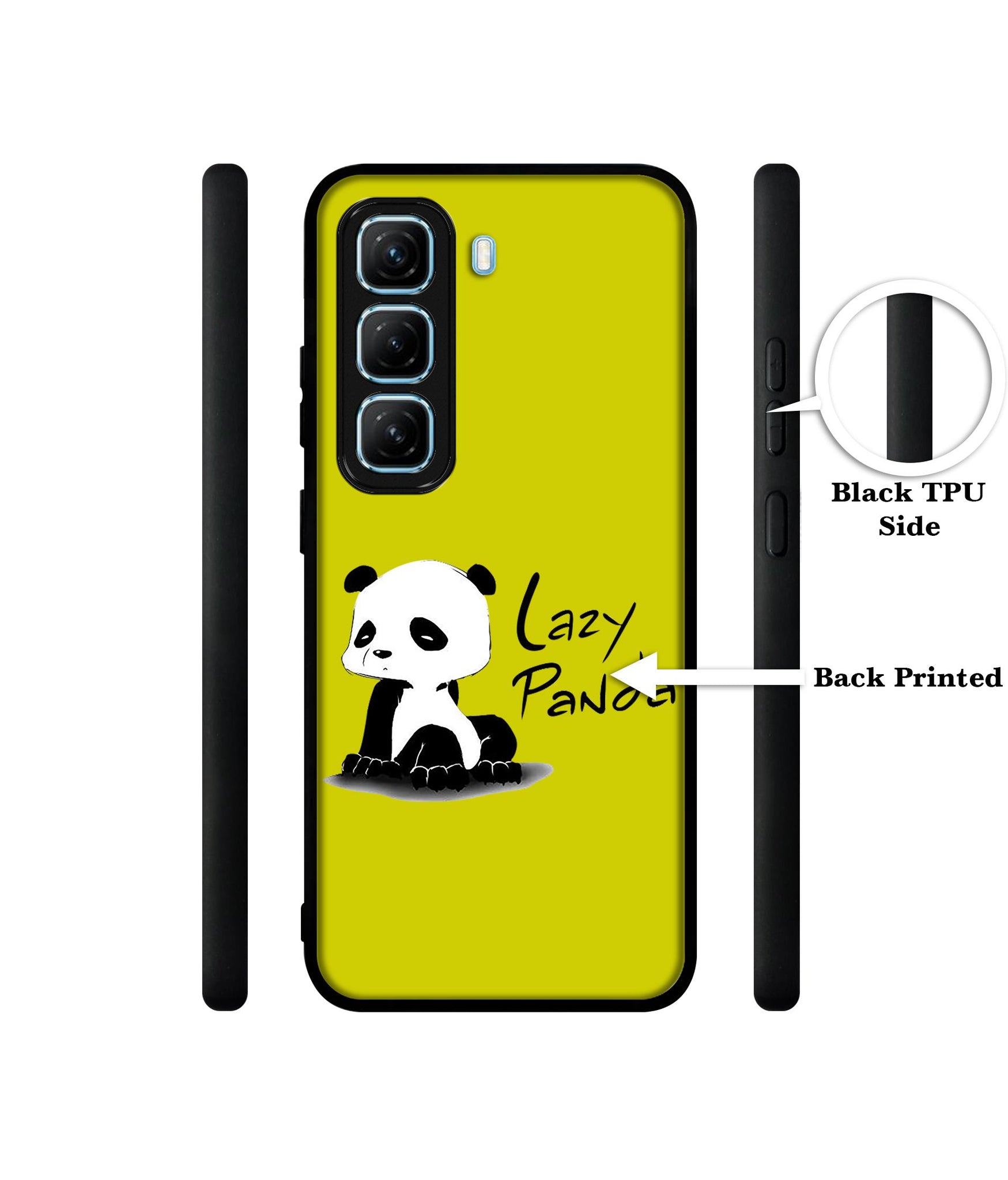 Lazy Panda Designer 2D Printed Back Case Cover for Infinix Hot 50 5G
